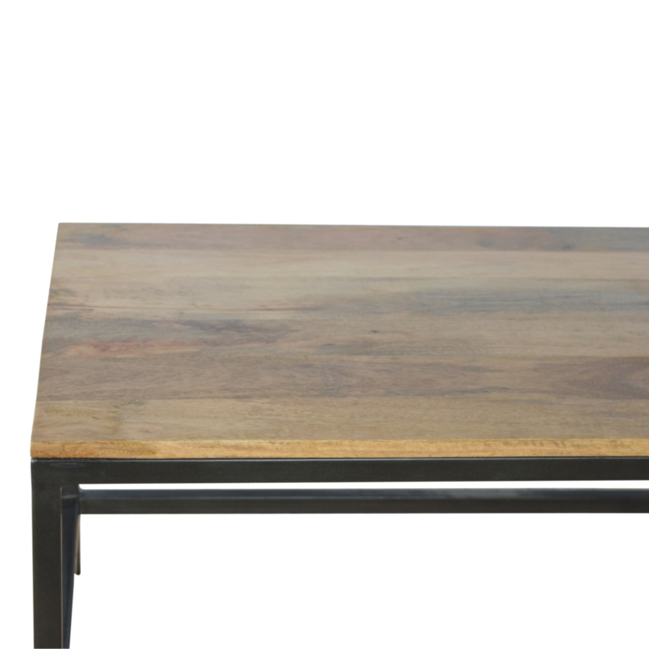 Iron Base Rectangular Coffee Table