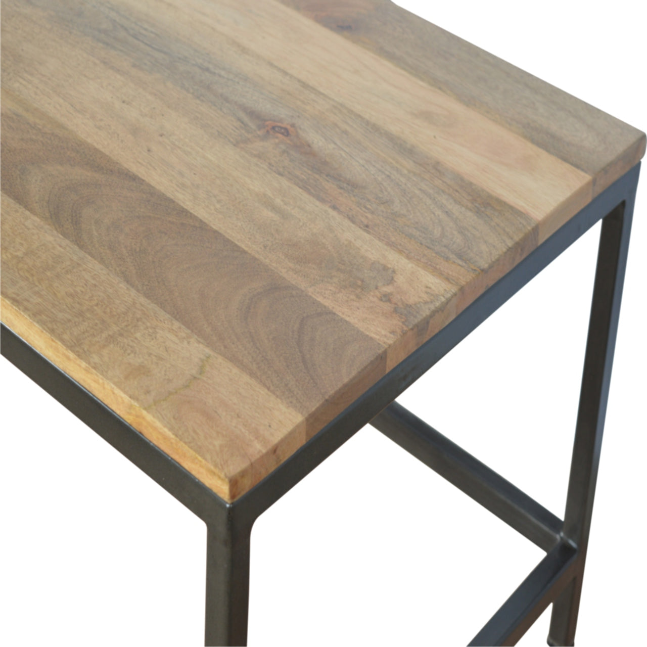 Iron Base Rectangular Coffee Table