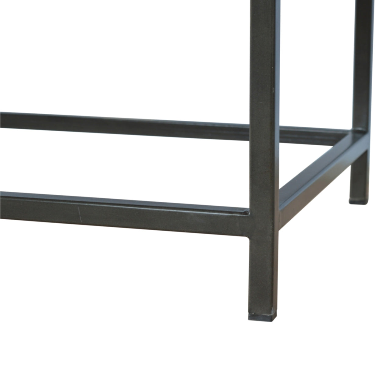 Iron Base Rectangular Coffee Table