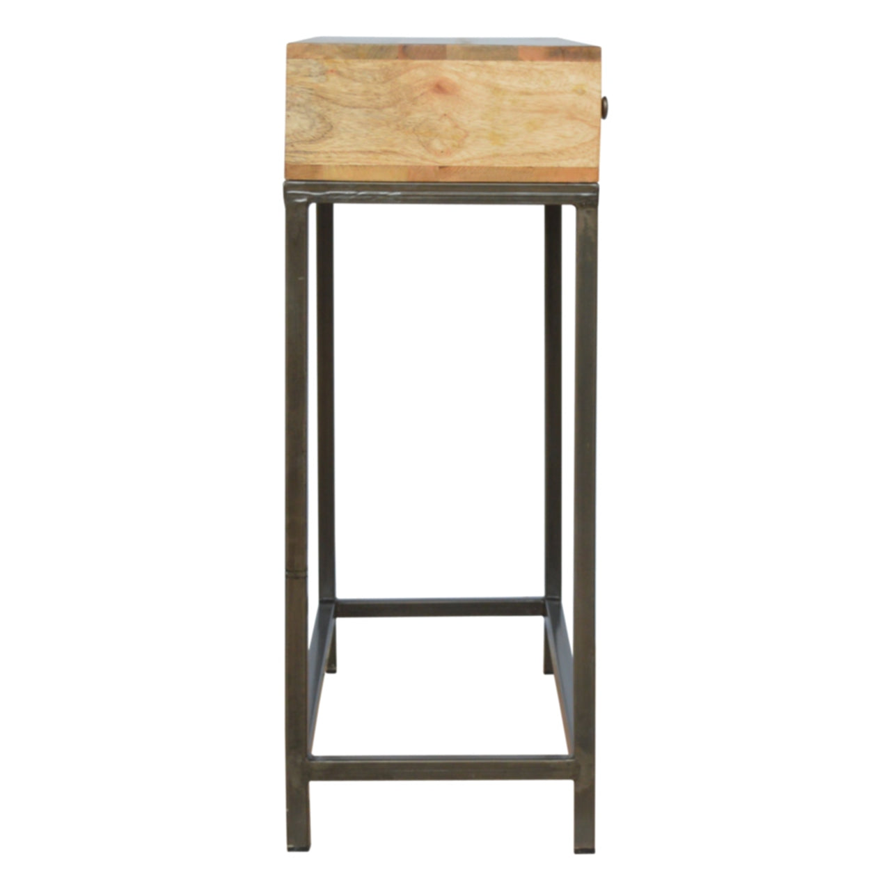 Iron Base Console Table with 2 Drawers