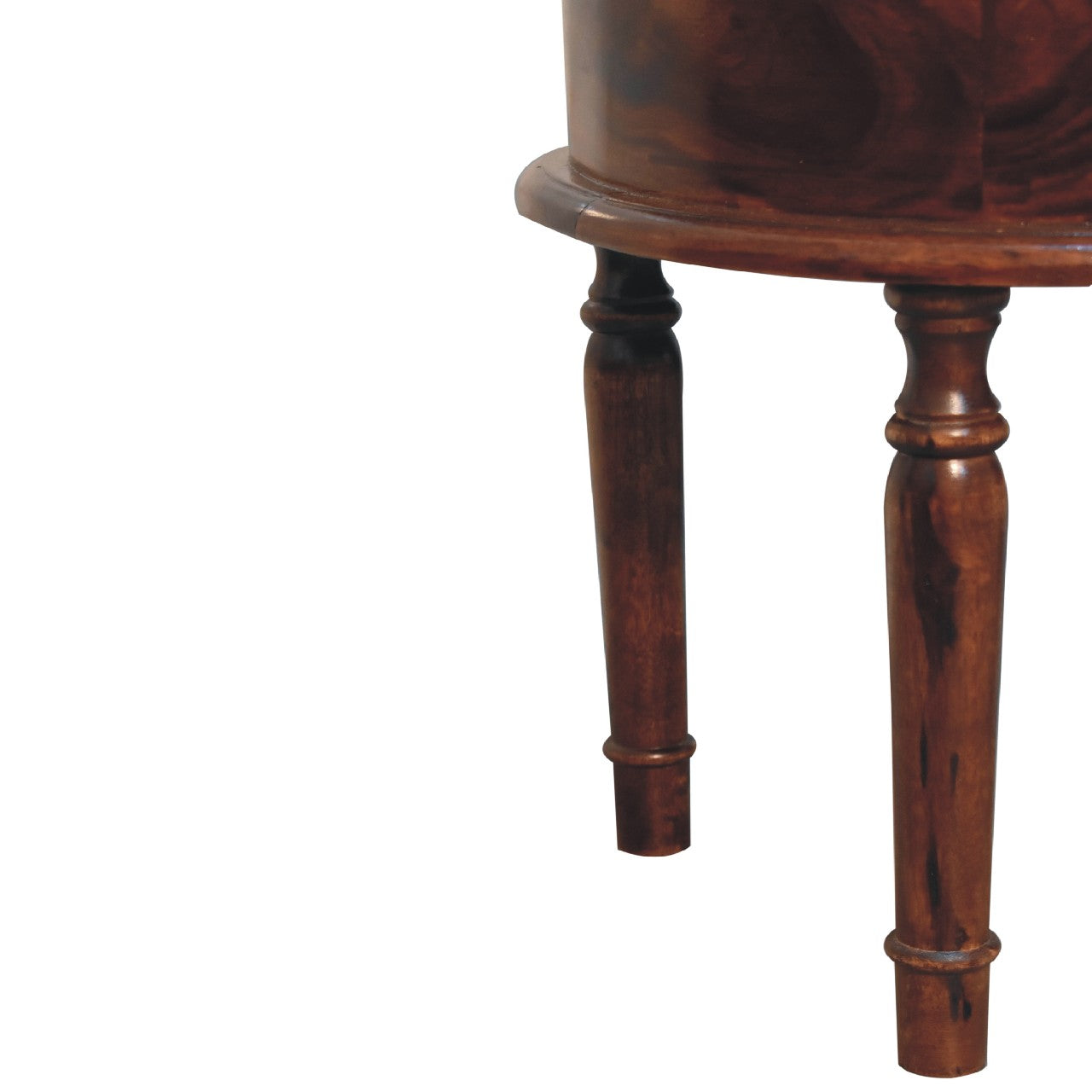 Honey finish Turned Leg Nightstand