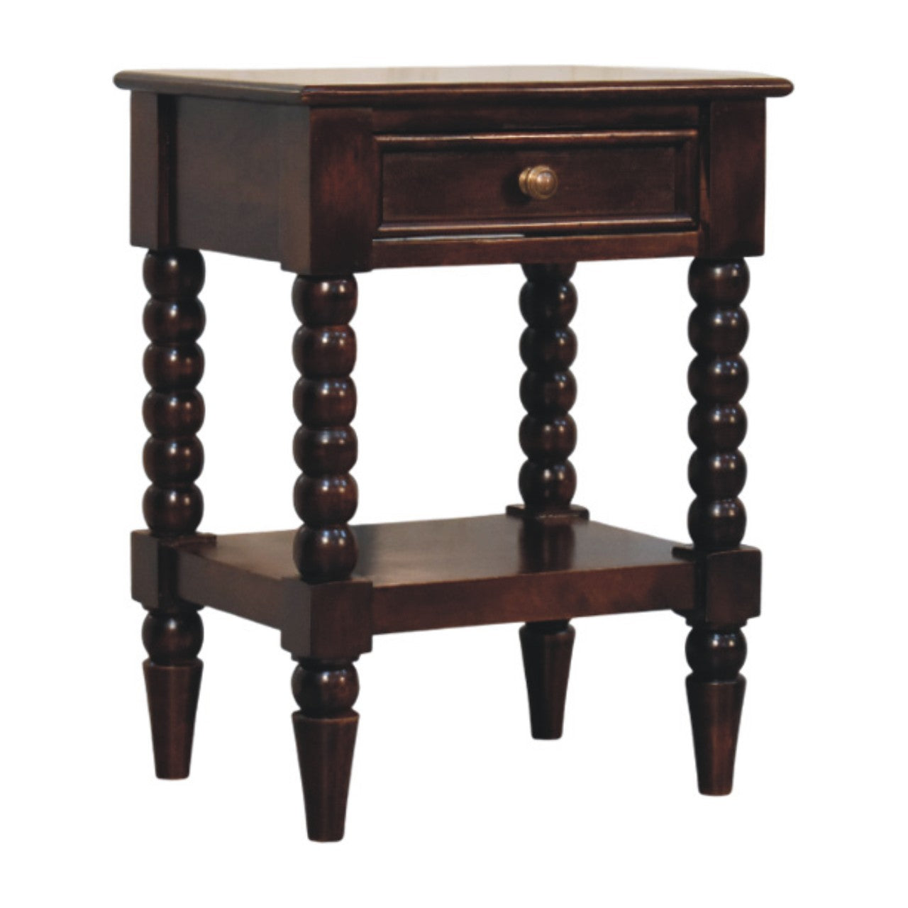 Vintage Spindle Winewood Oak Nightstand 23.5"