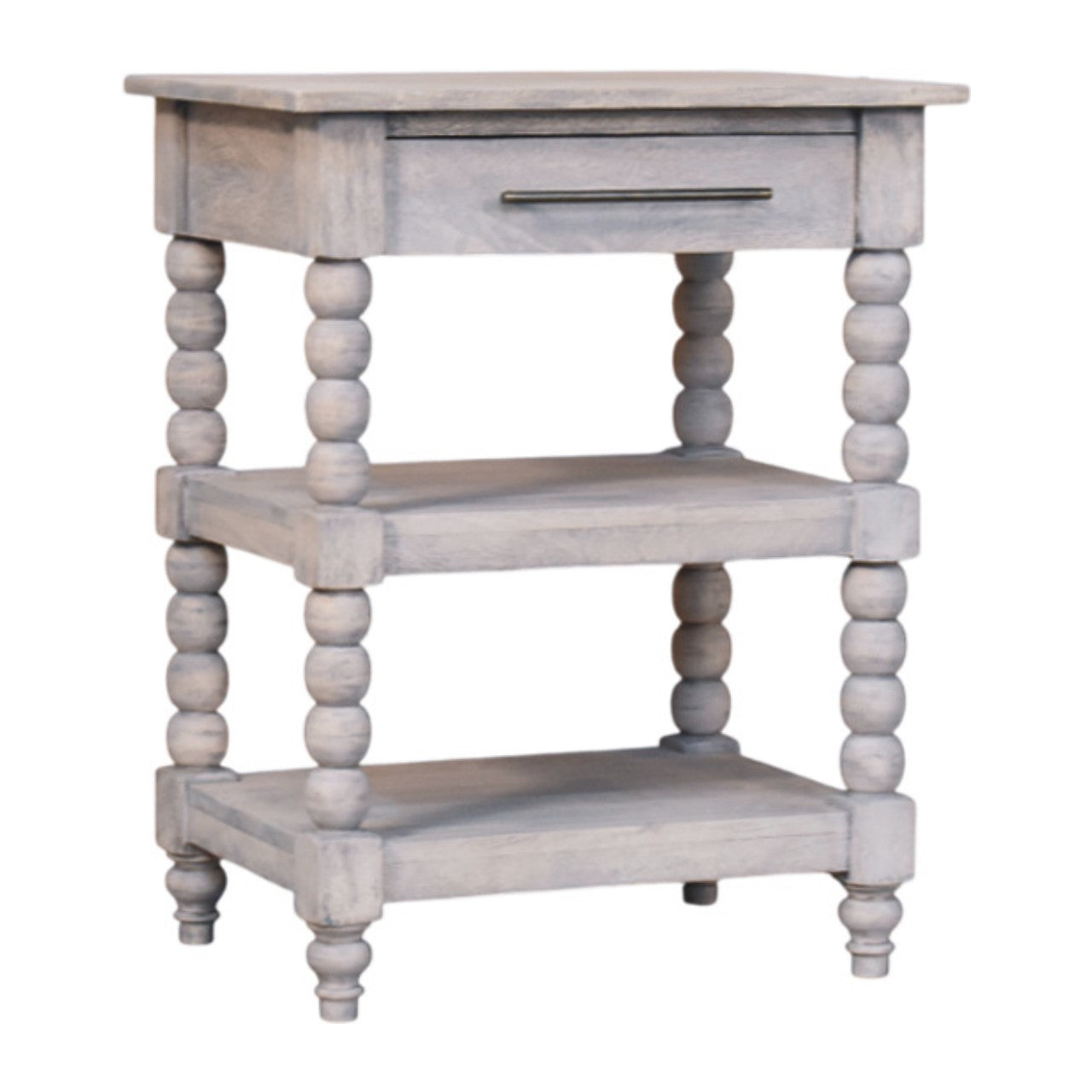 Vintage Spindle Acid Wash Side Table