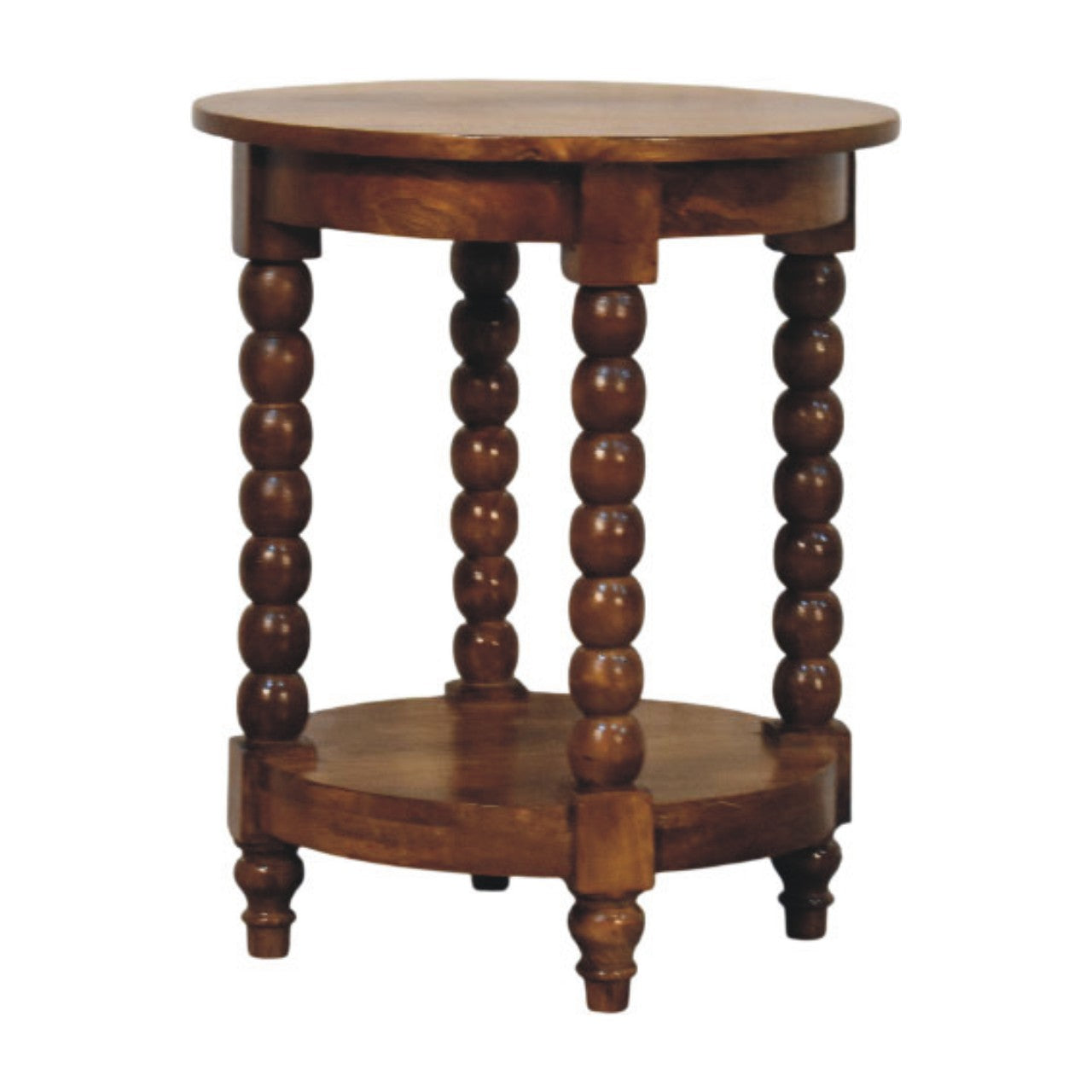 Spindle Round Side Table