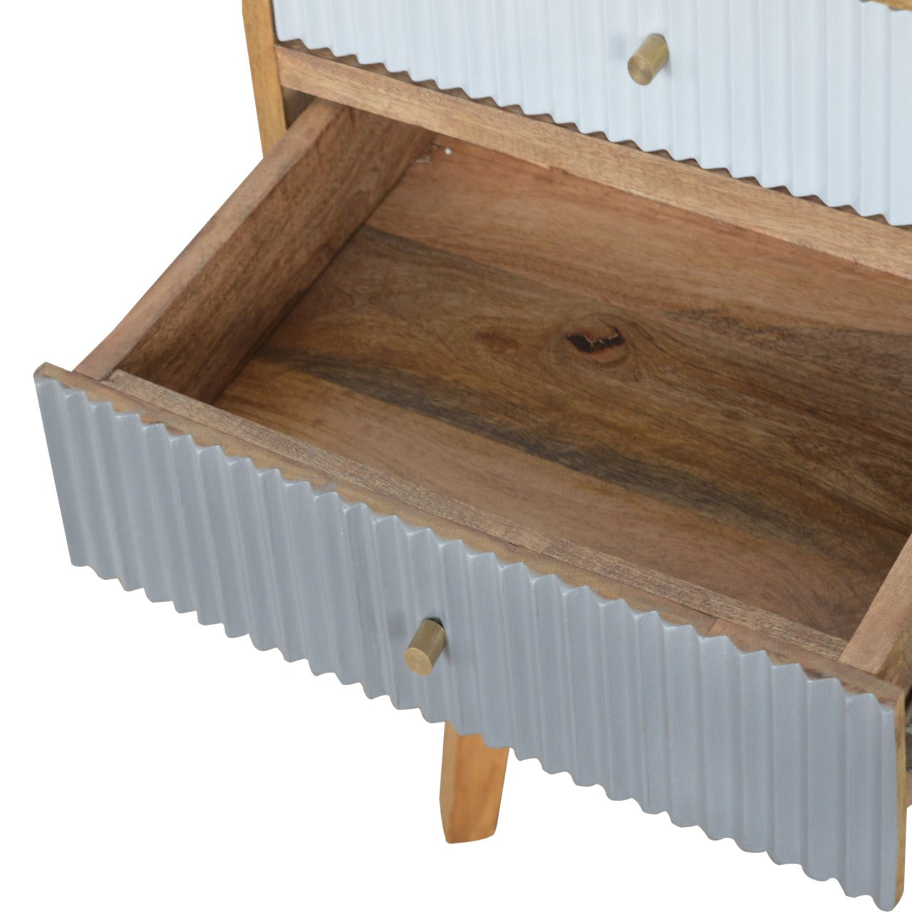 Line Grey Painted Nightstand