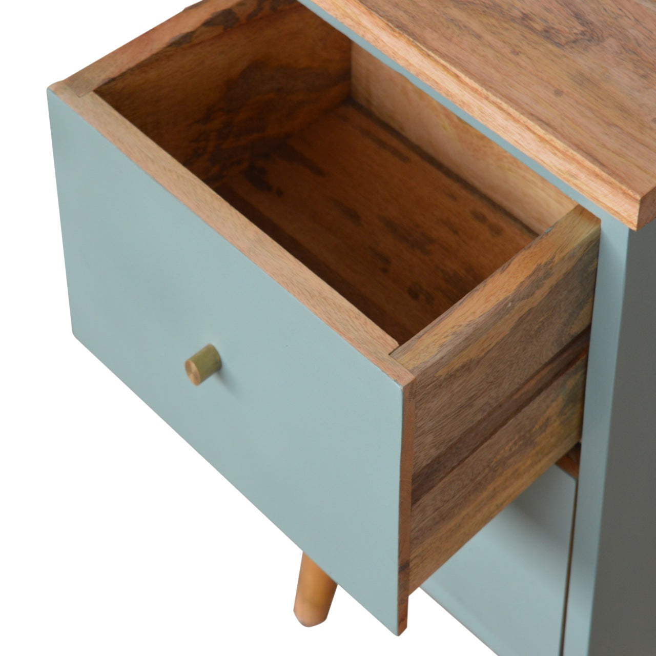 Green Hand Painted Nightstand
