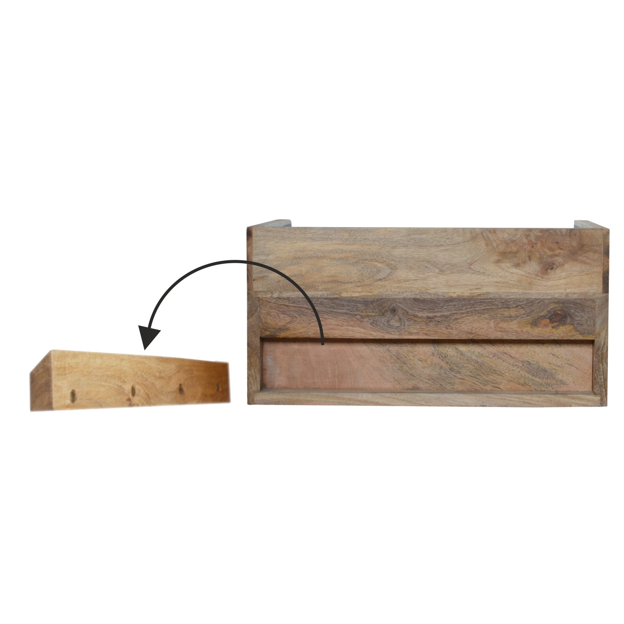 Bone Inlay Gallery Floating Nightstand