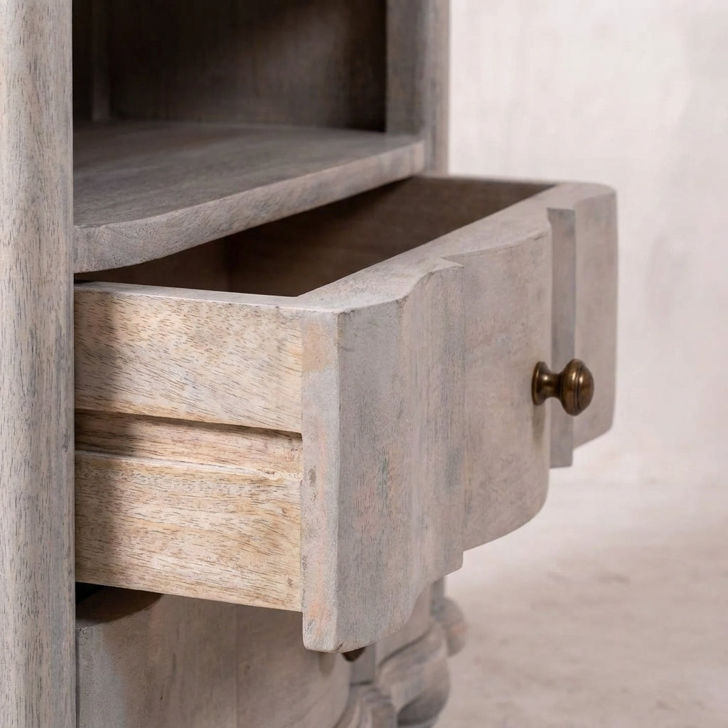 Lume Washed Open-Shelf Bedside
