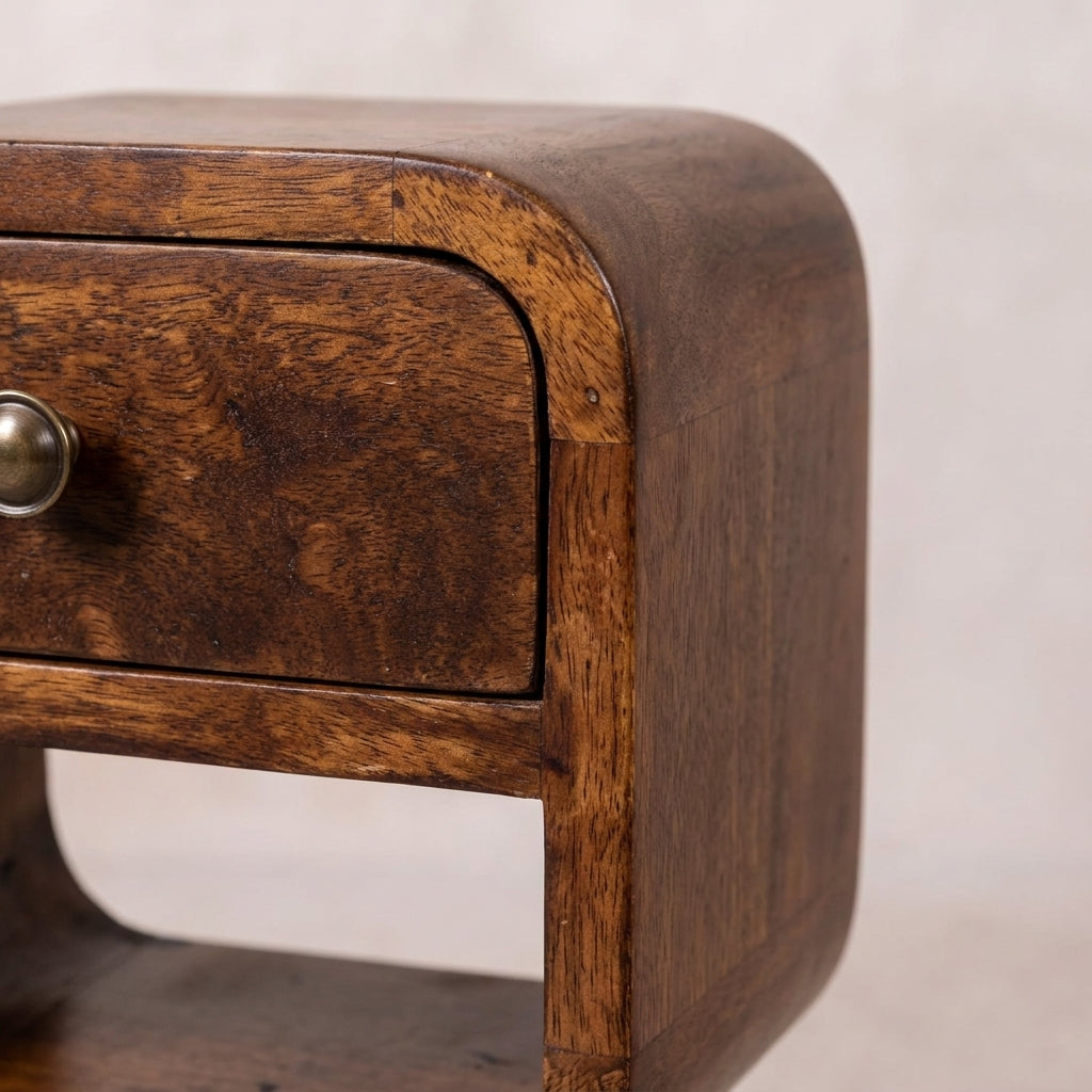 Extra Mini Chestnut Curve Lower Bedside