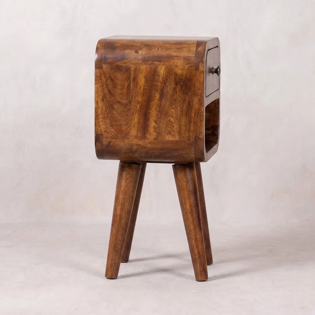 Extra Mini Chestnut Curve Lower Bedside