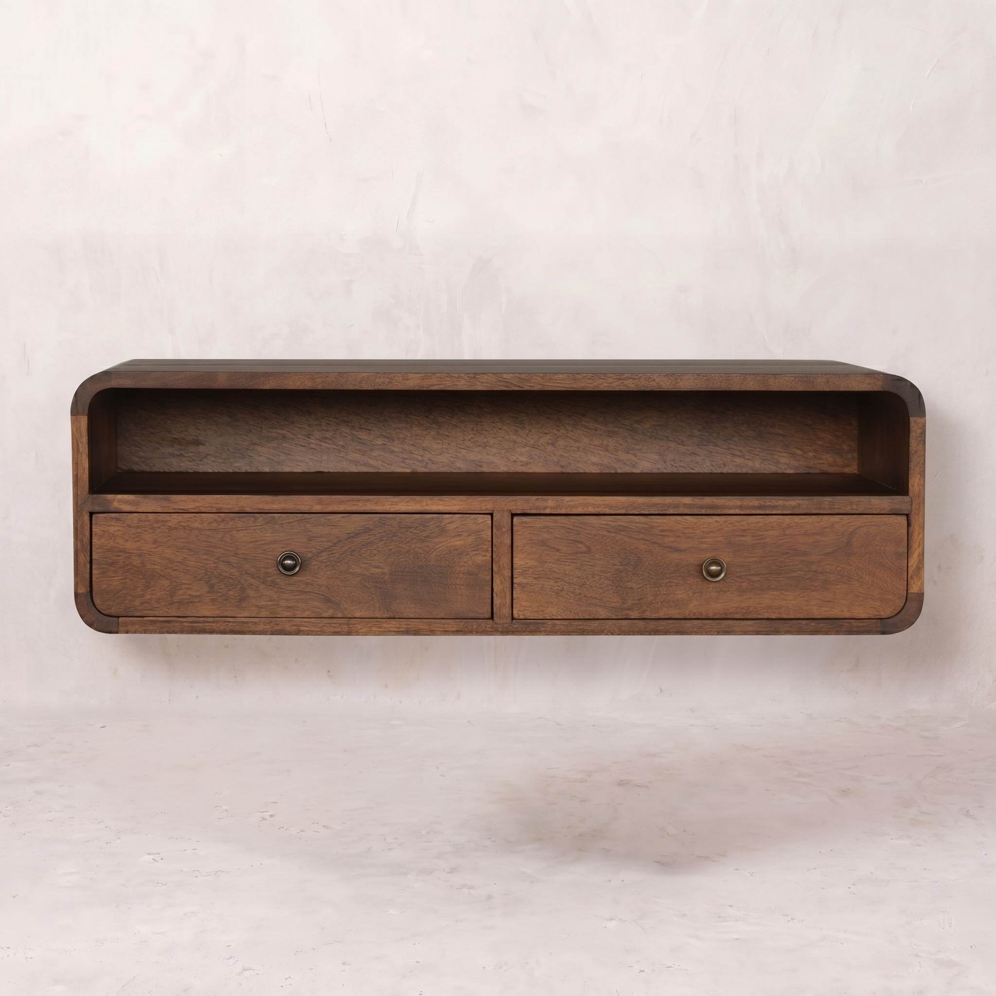 Floating Chestnut Open Console