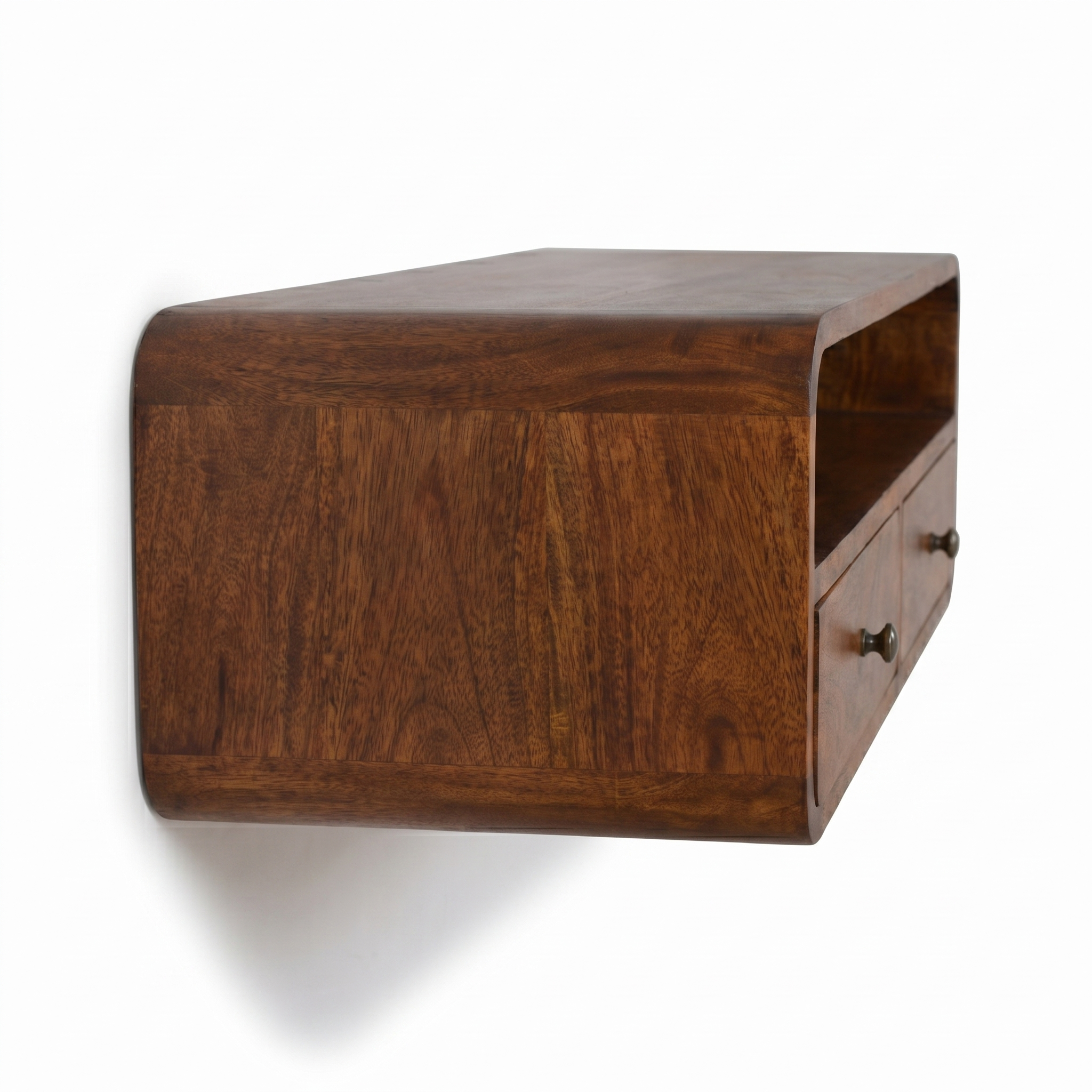 Floating Chestnut Open Console