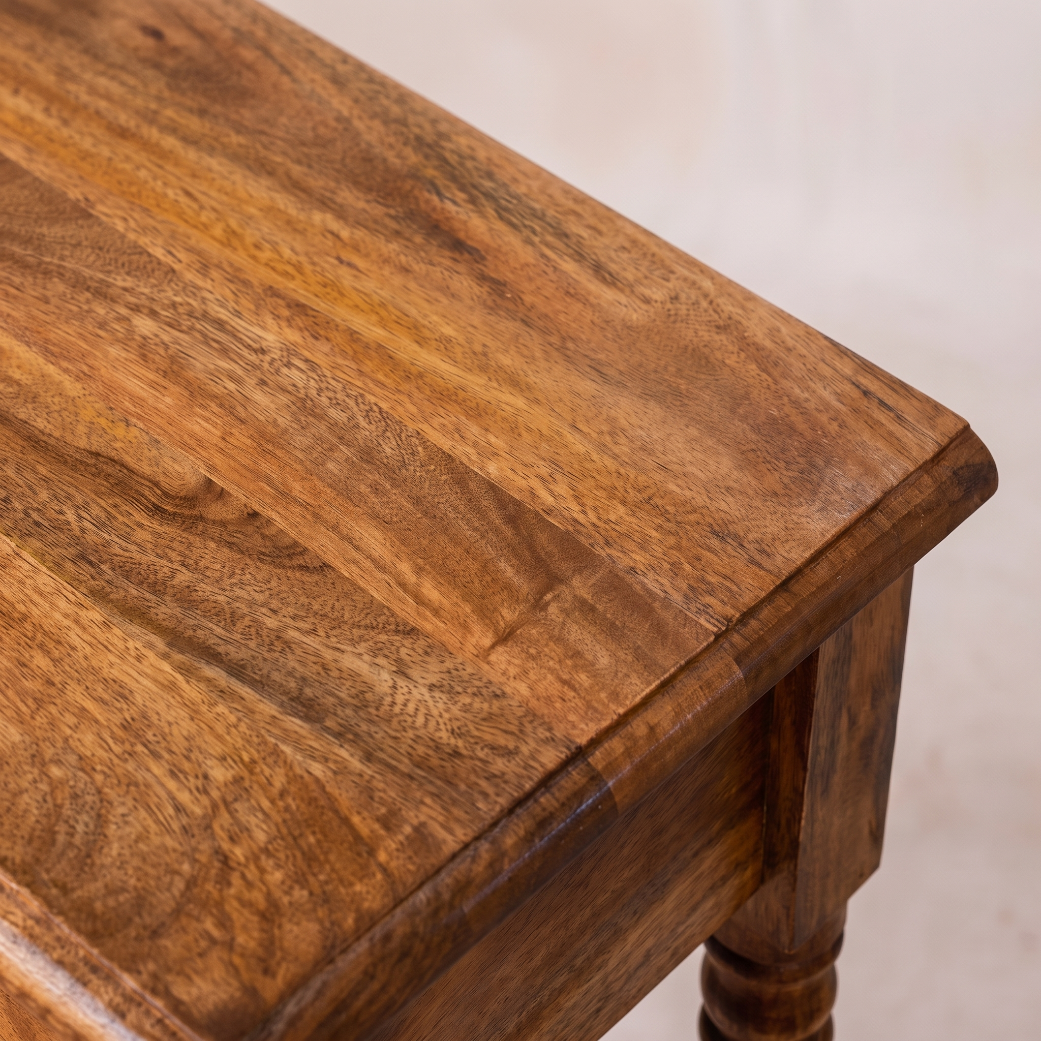 Three Drawer Console with Turned Legs