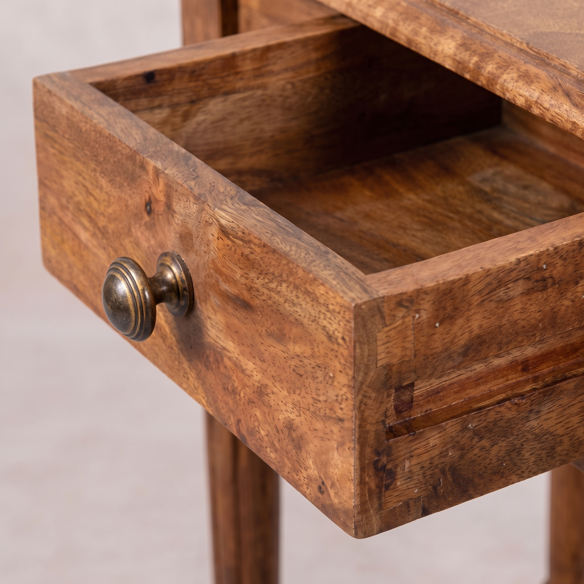 Three Drawer Console with Turned Legs