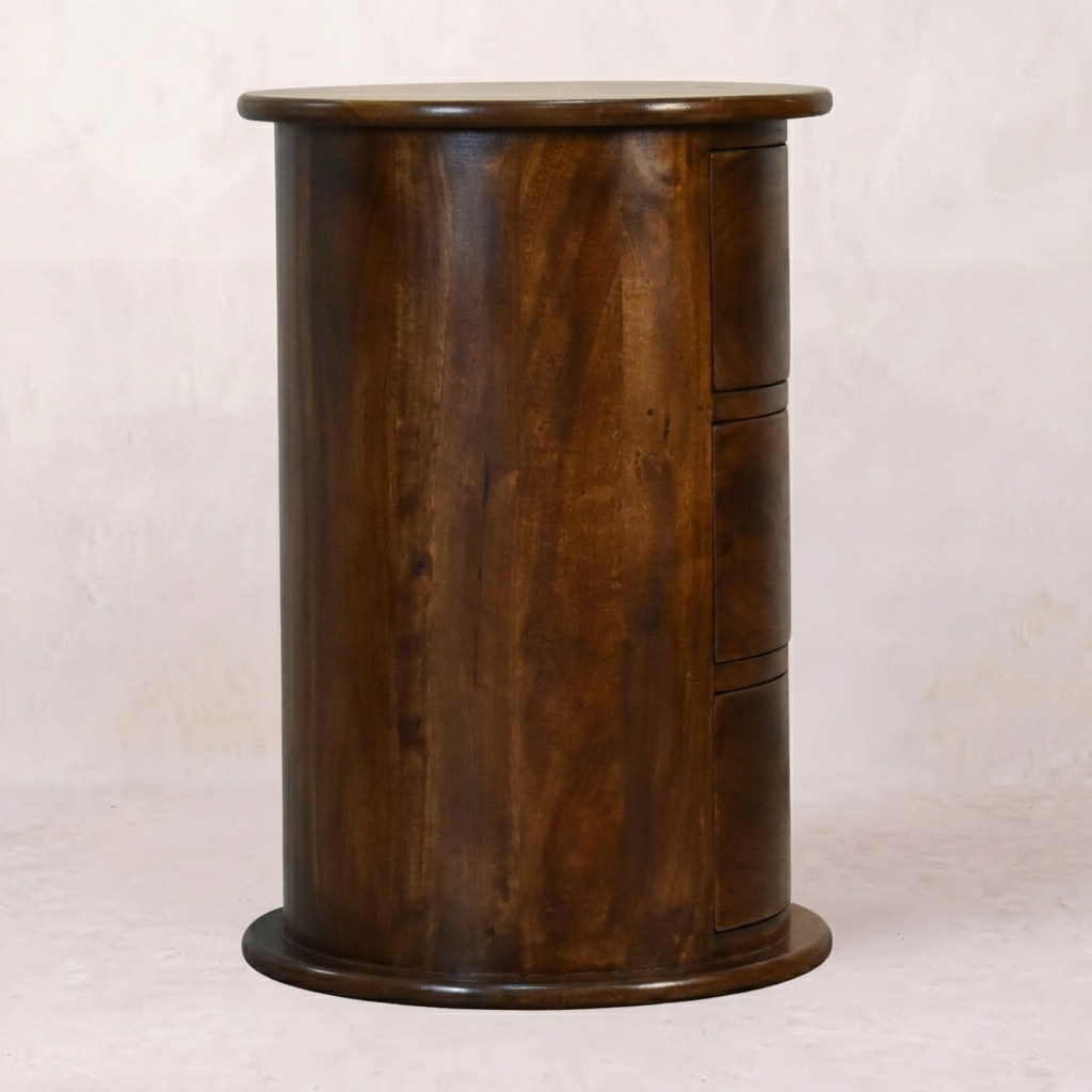 3 Drawer Chestnut Drum