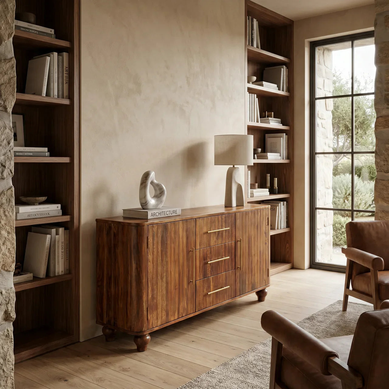 Chestnut Curve Sideboard