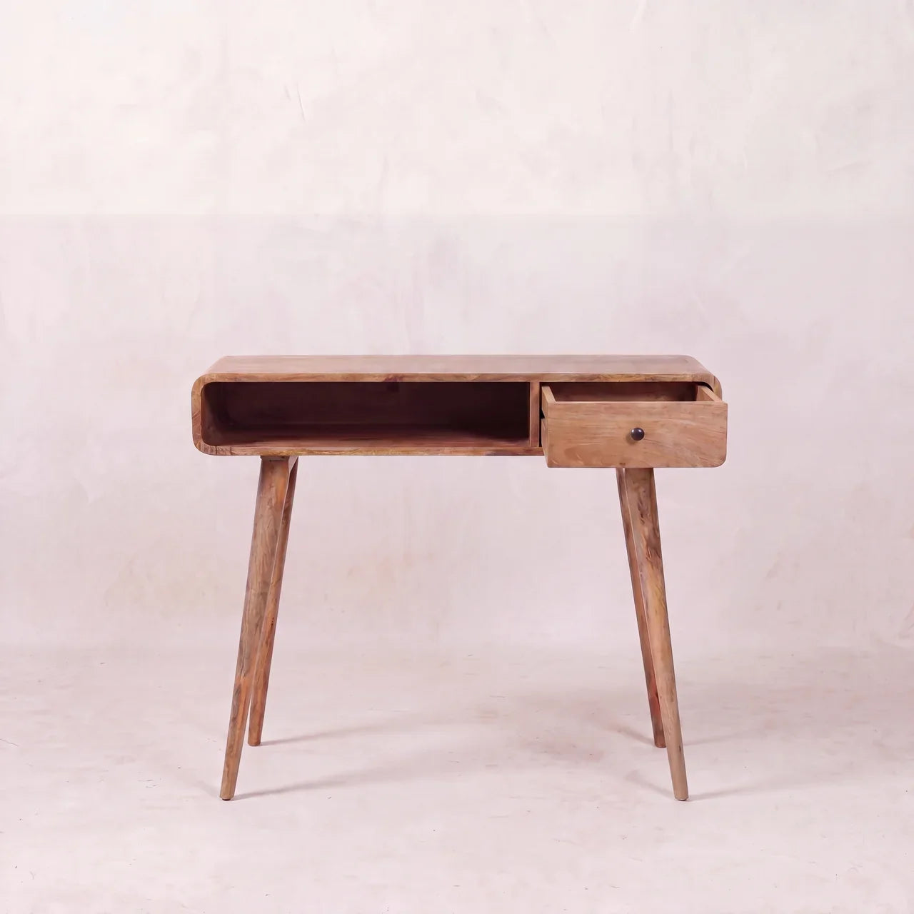 Curved Oak-ish Writing Desk