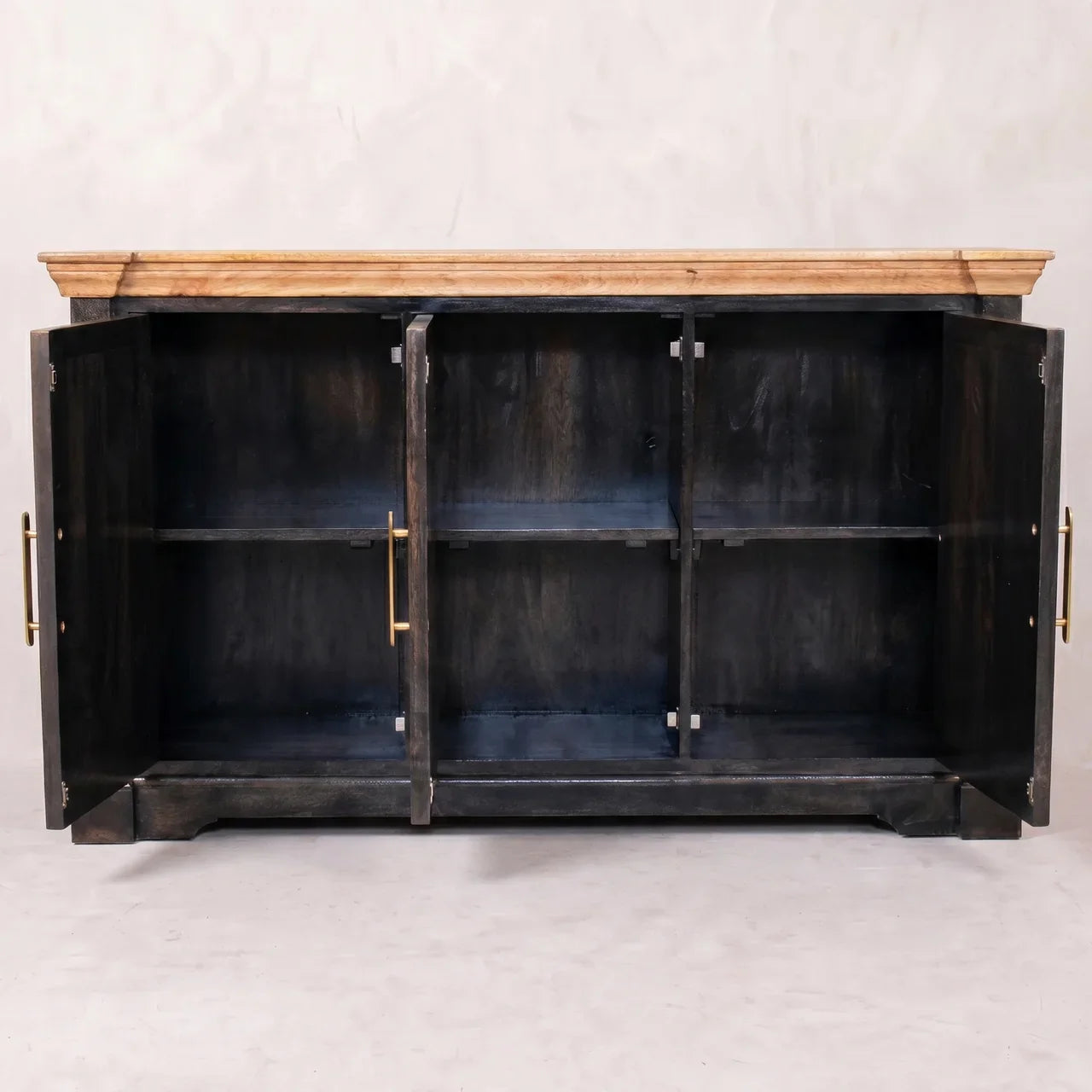 Regal Ash Black Rustic Sideboard