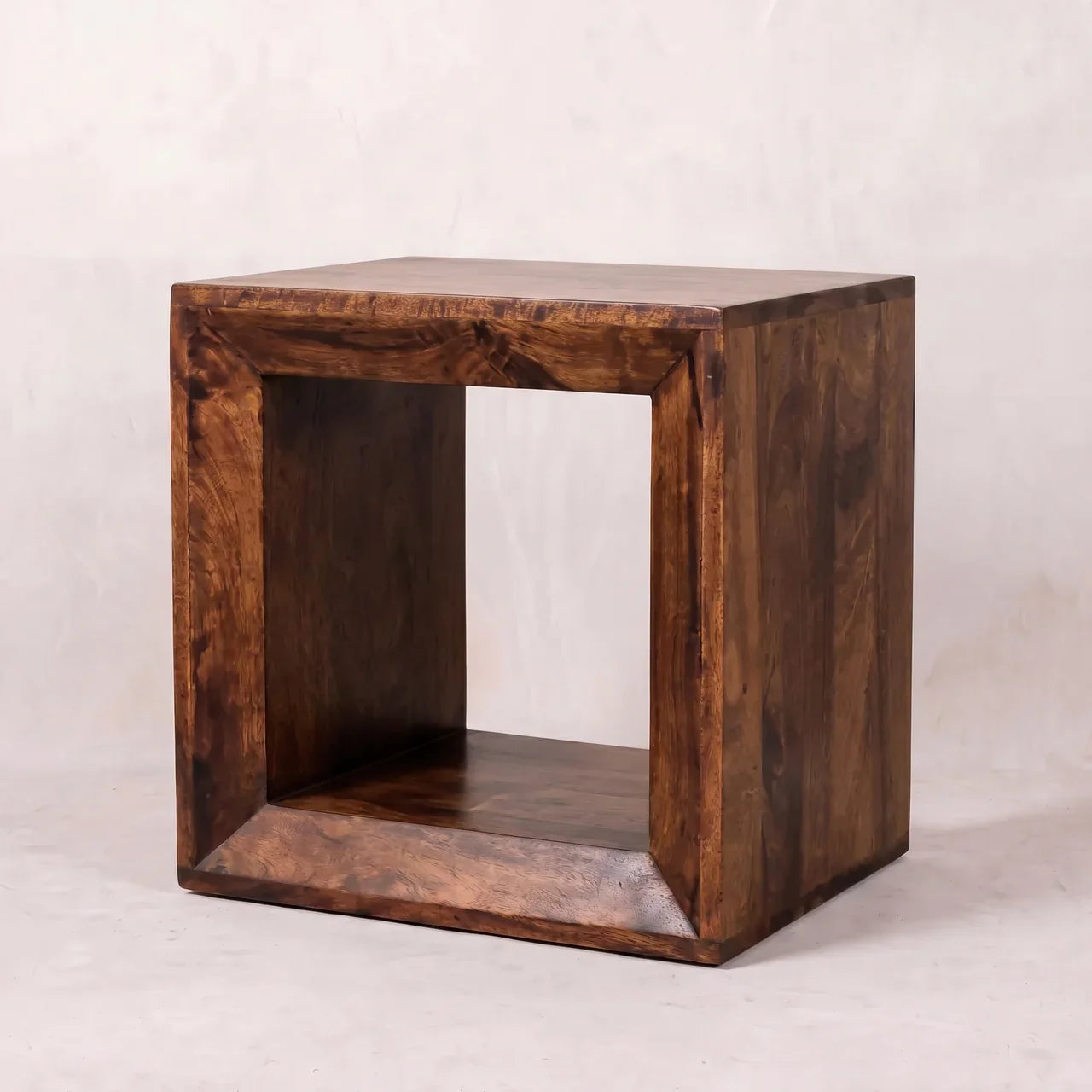 Solis Open California Walnut Side Table