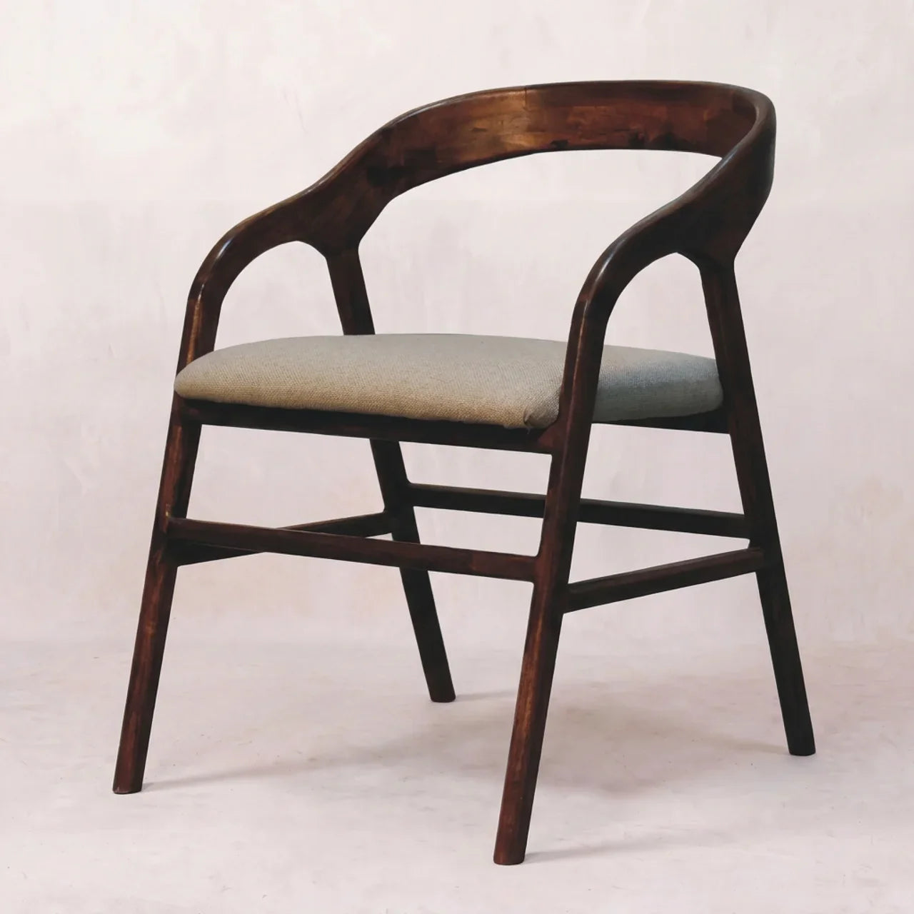Chestnut Linen Deco Chair