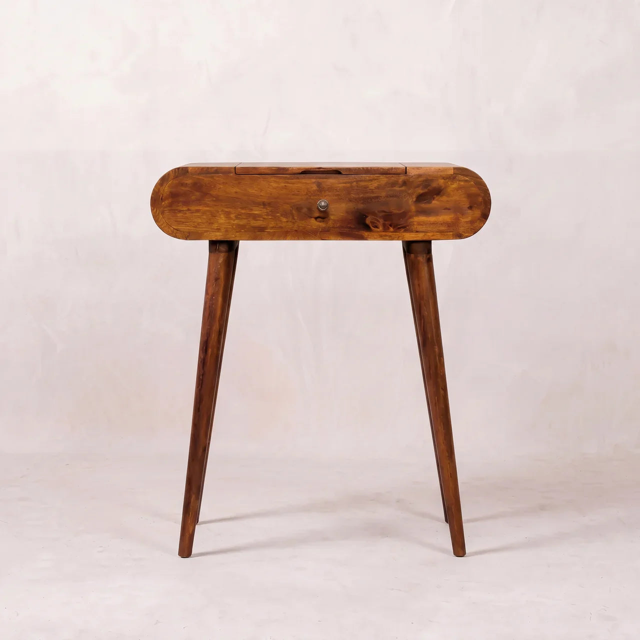Mini Round Chestnut Fold Vanity