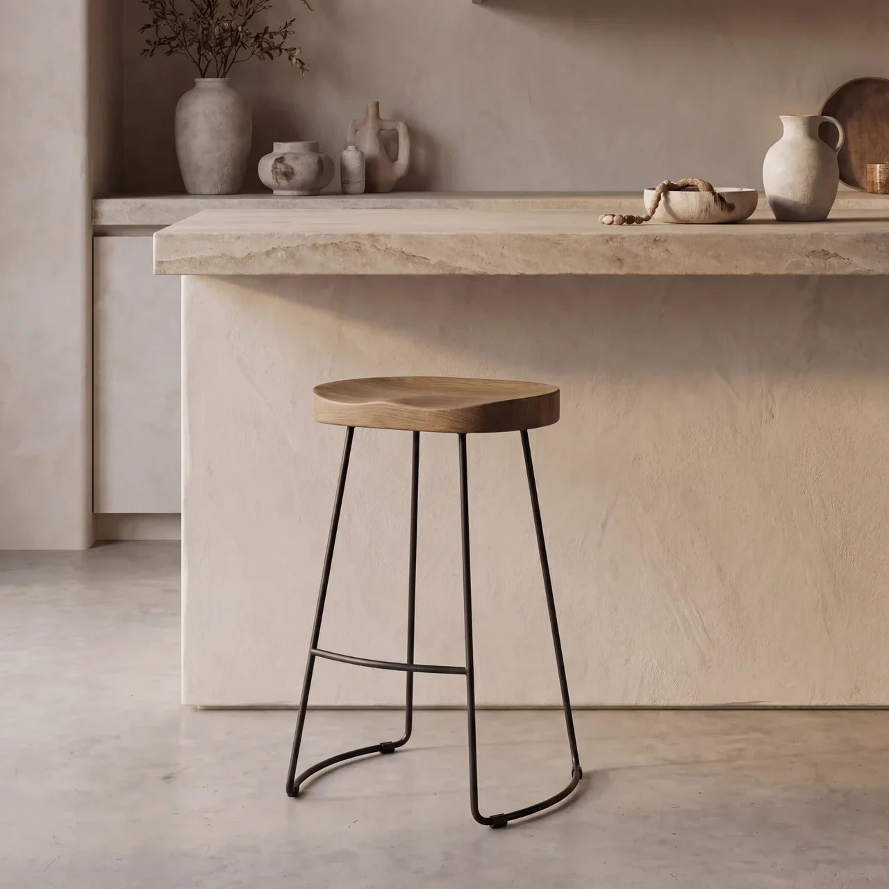 Industrial Chunky Bar Stool