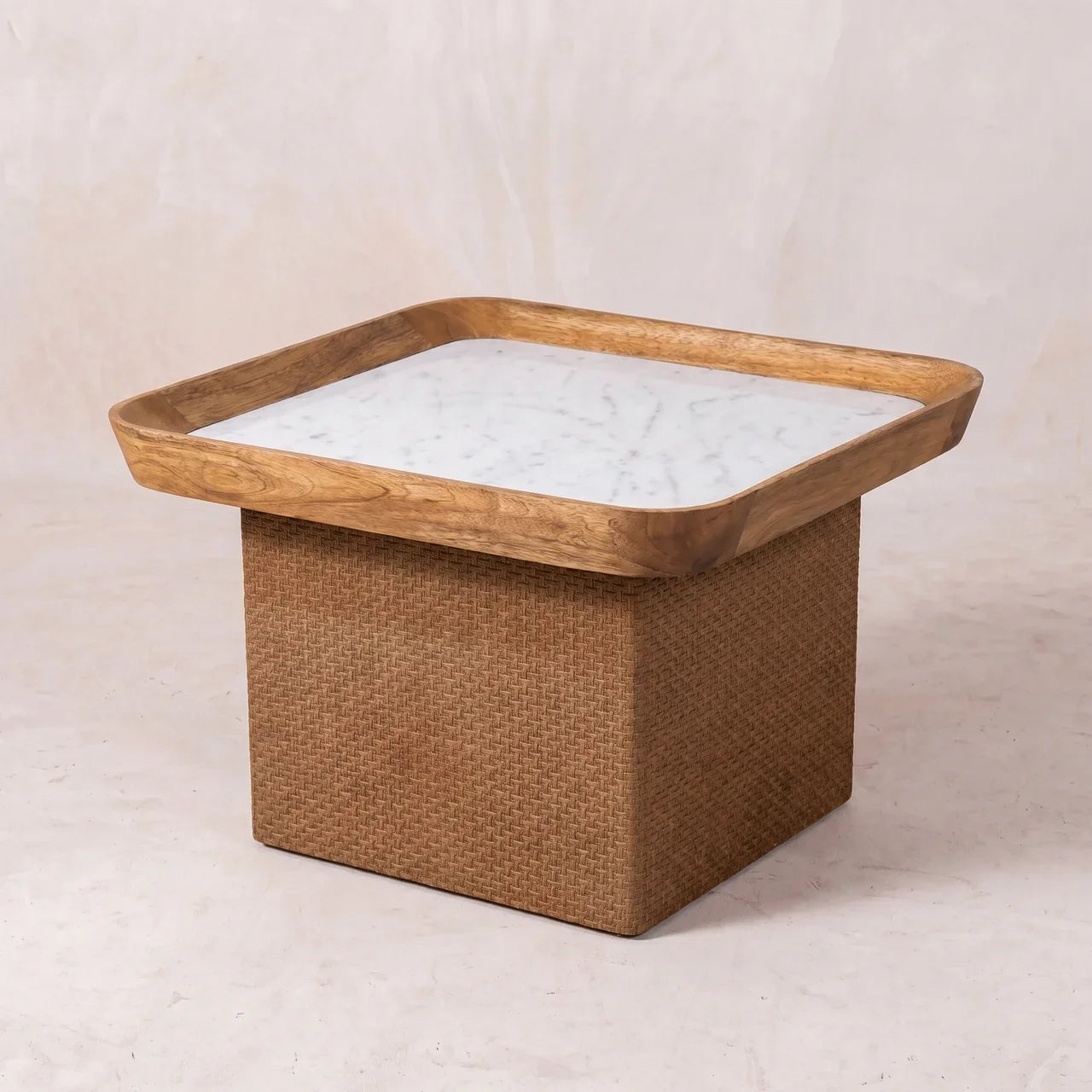 Marble Top Chatai Coffee Table