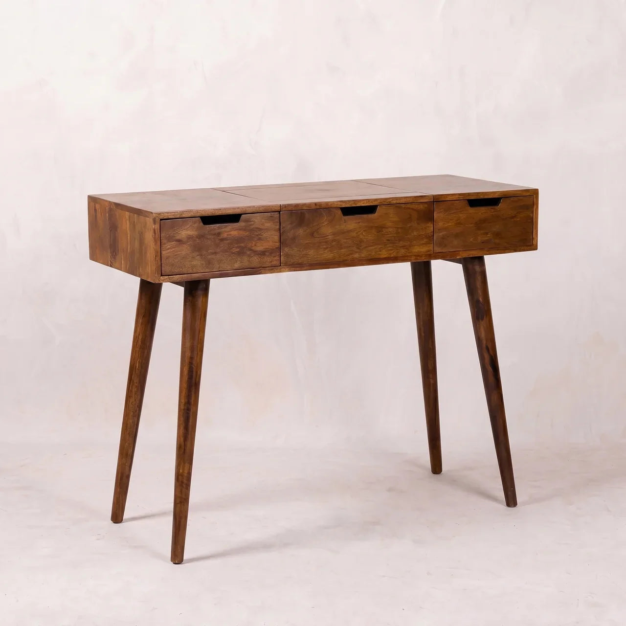 Chestnut Foldable Mirror Table