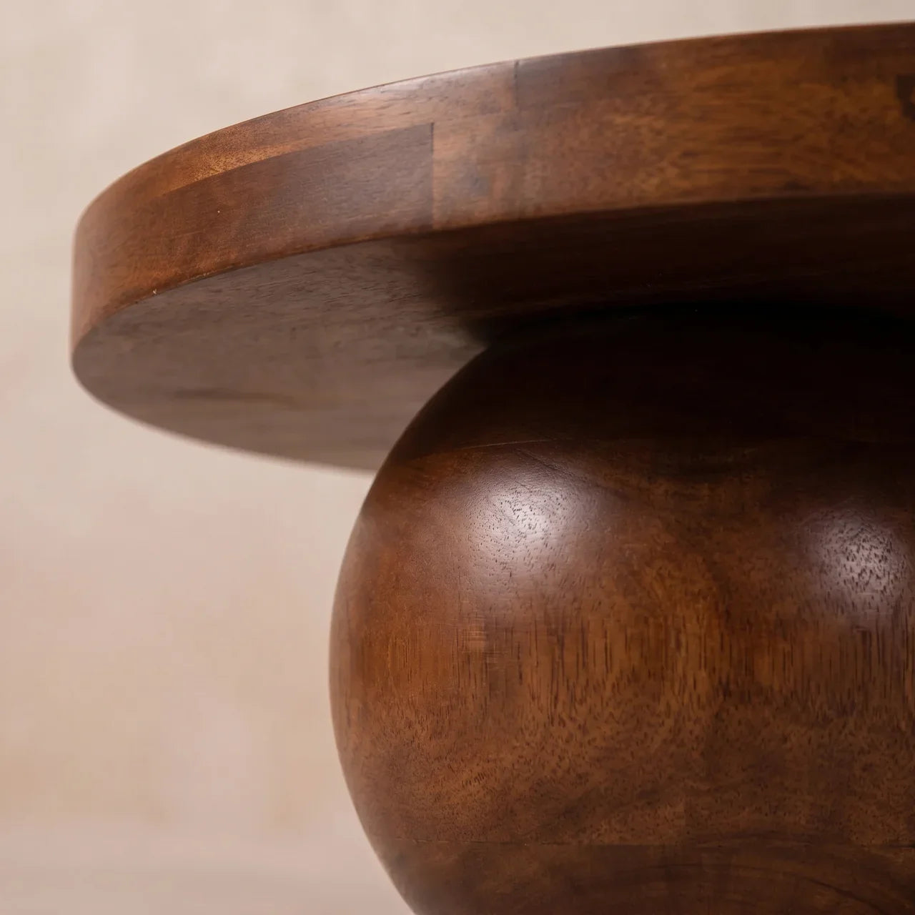 The Harlow Round Solid Wood Coffee Table