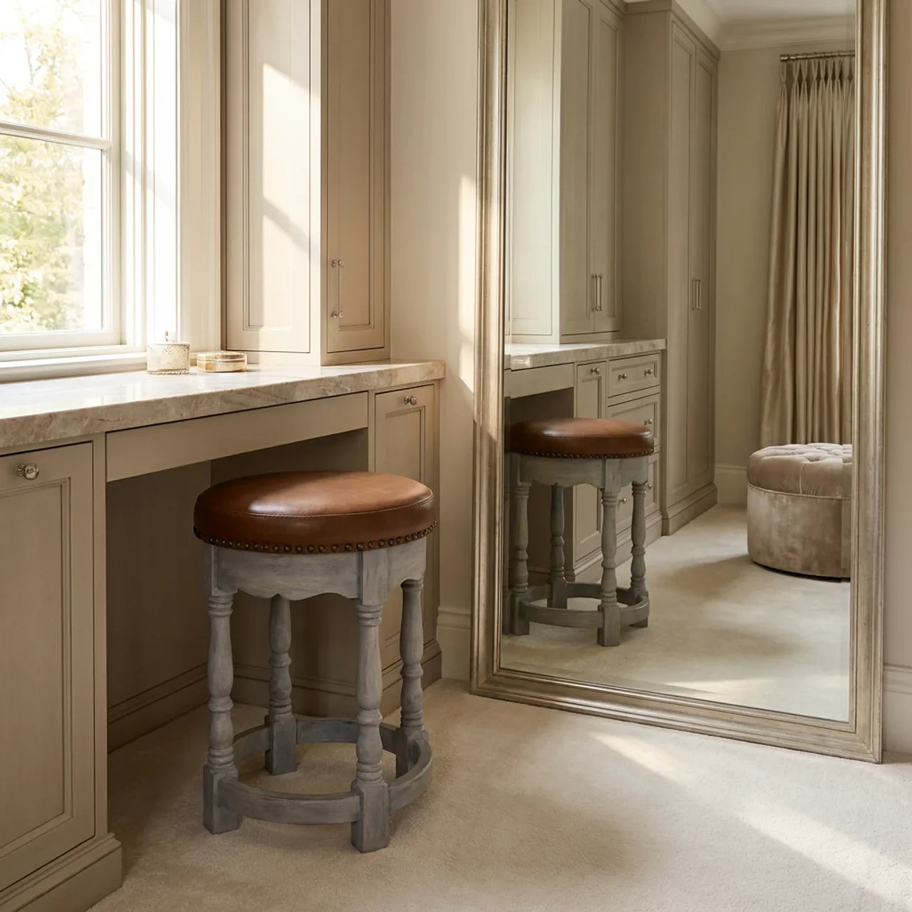 Rustic Charm Stool