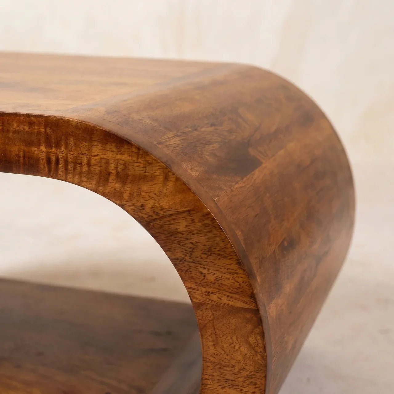 Arlo Solid Mango Wood Coffee Table in Chestnut