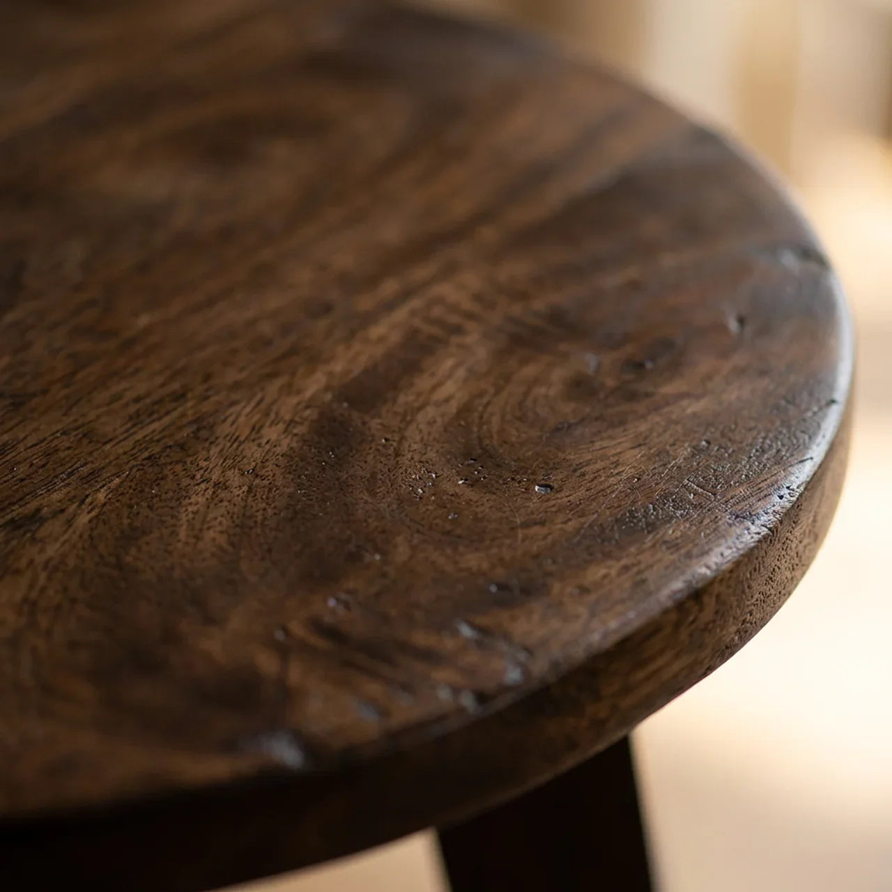 Walnut Undercarriage Bar Stool