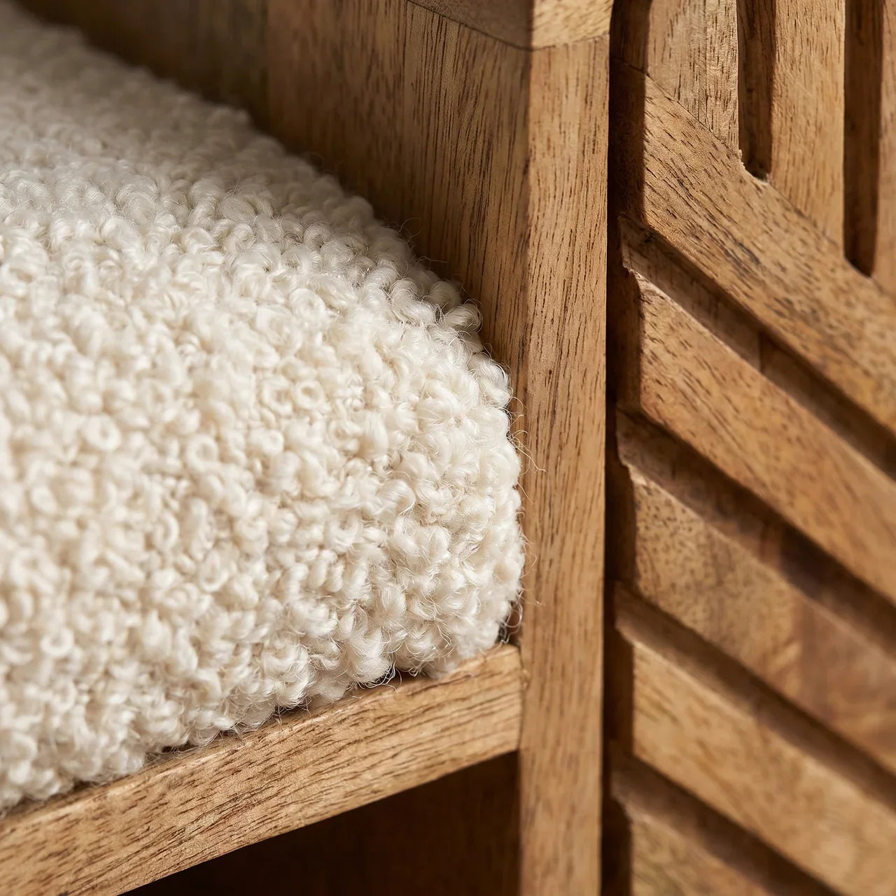 Boucle Carved Telephone Table