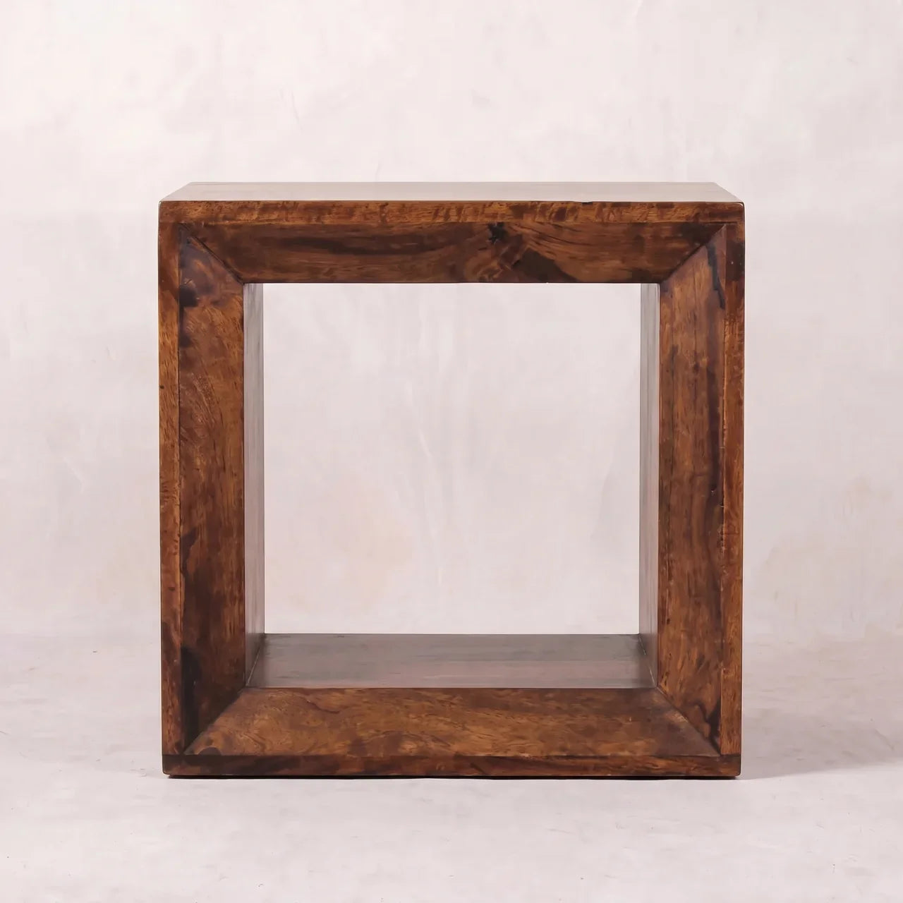 Solis Open California Walnut Side Table