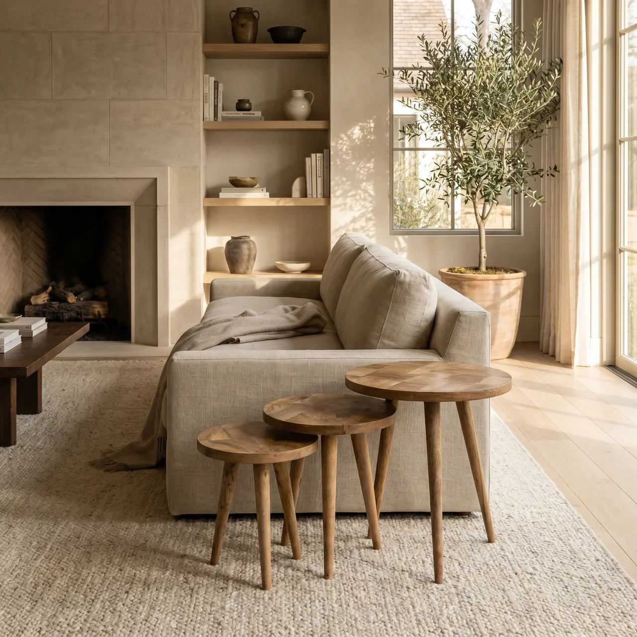 Patchwork Nesting Stools