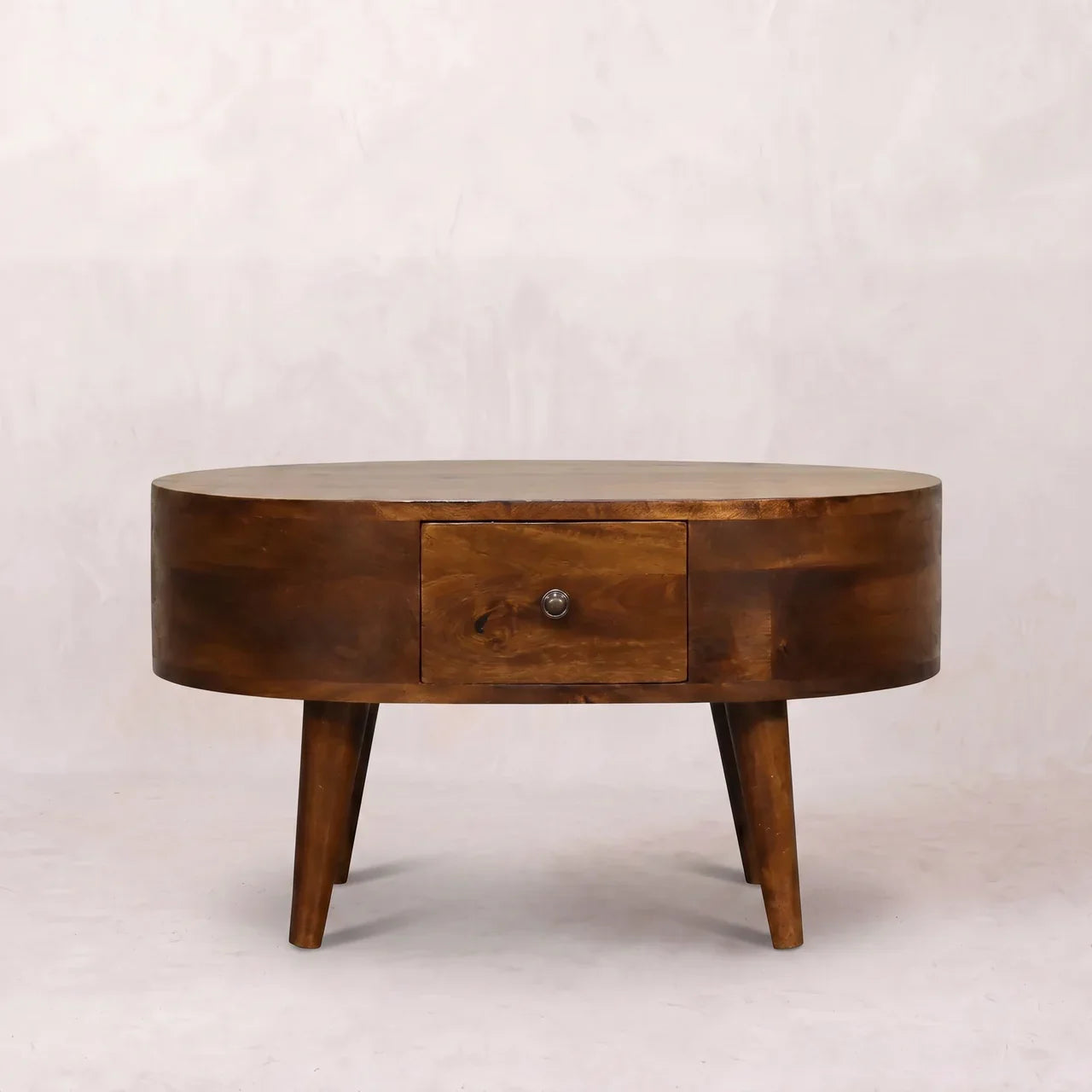 Mini Chestnut Rounded Coffee Table