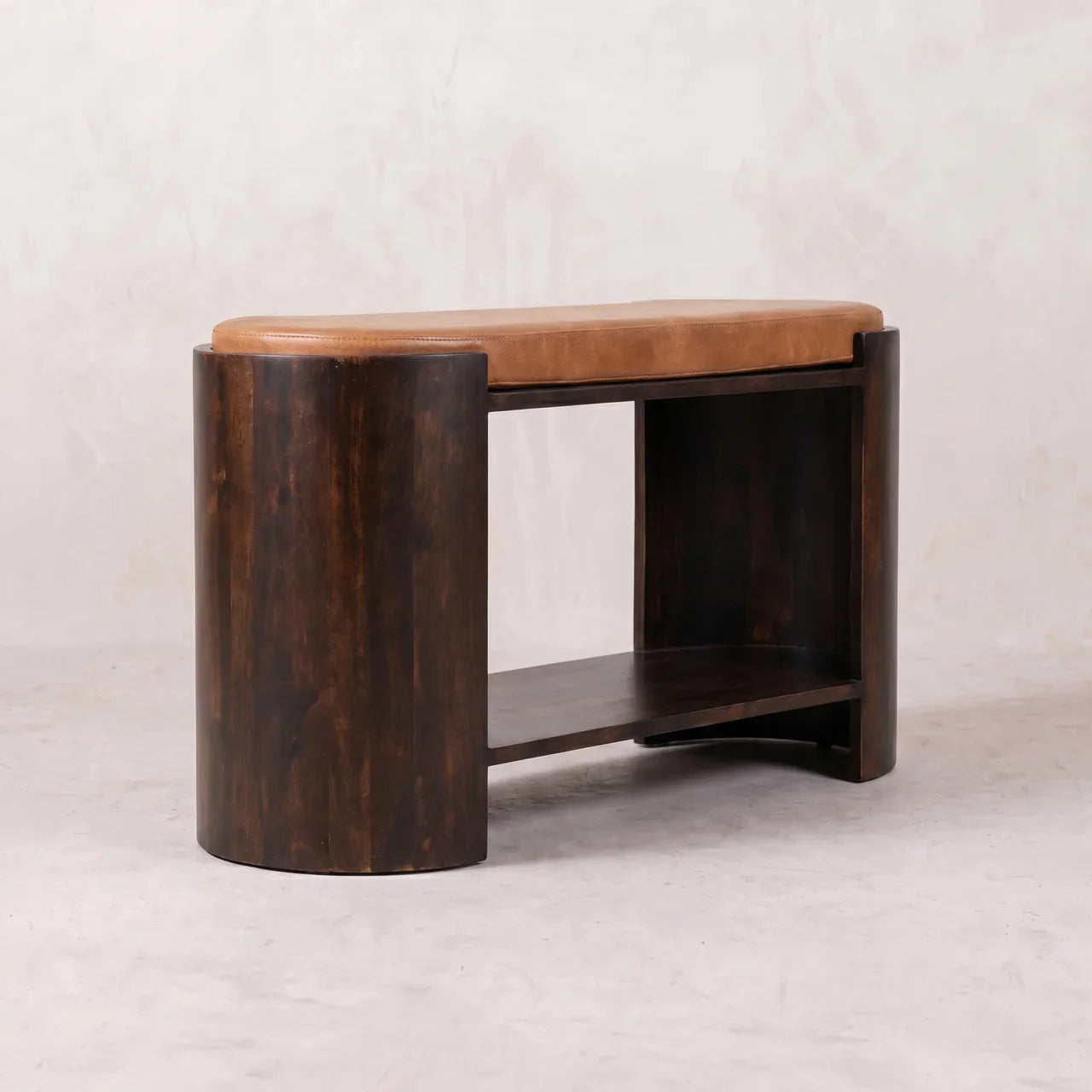 Valencia Leather Shoe Bench