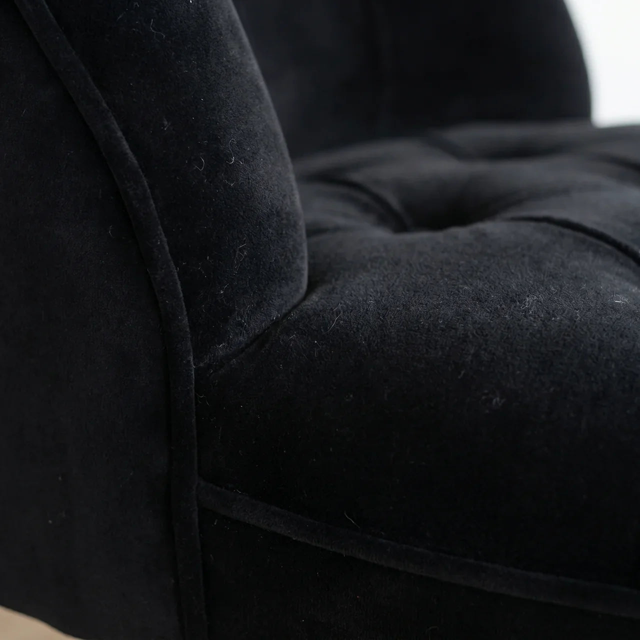 Black Velvet Accent Chair