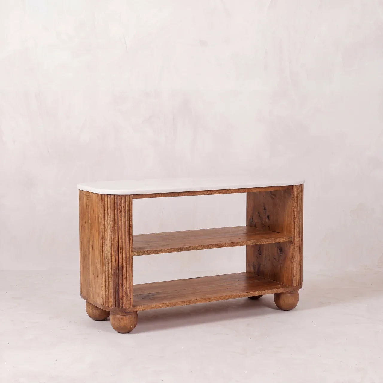 The Cove Marble Shoe Bench