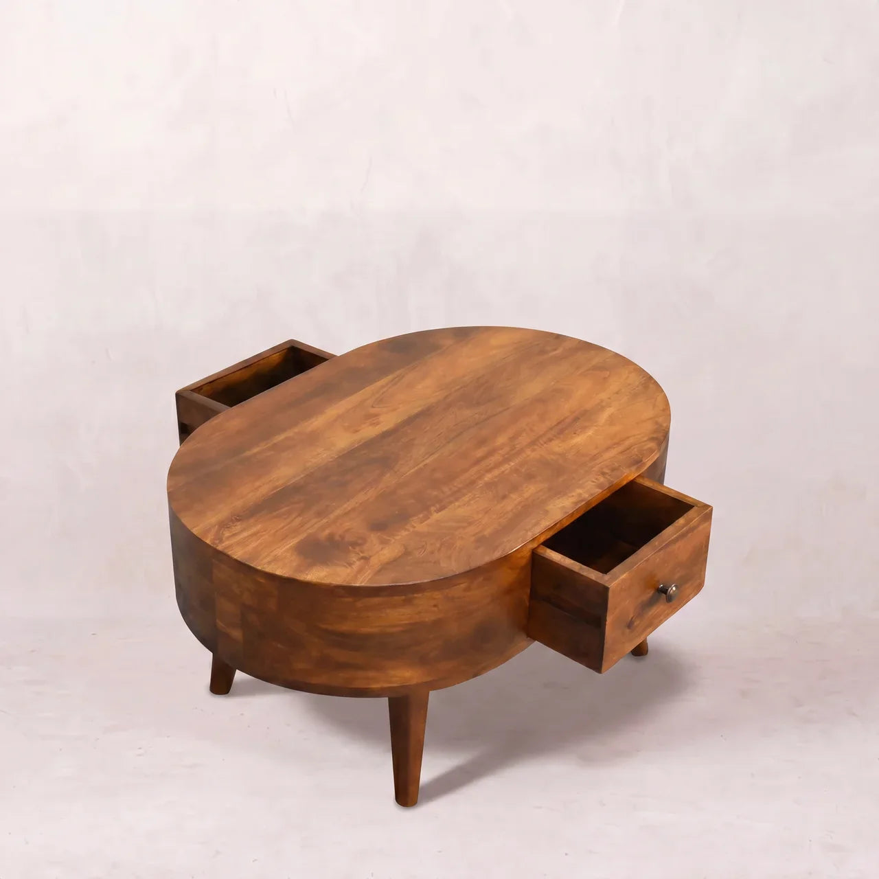 Mini Chestnut Rounded Coffee Table