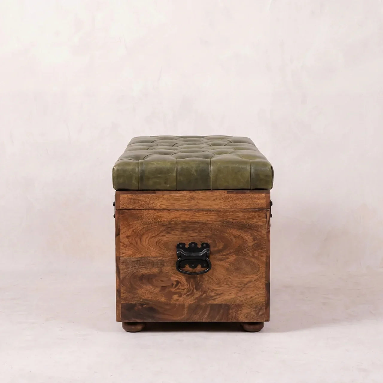 Roasted Almond Storage Trunk Bench