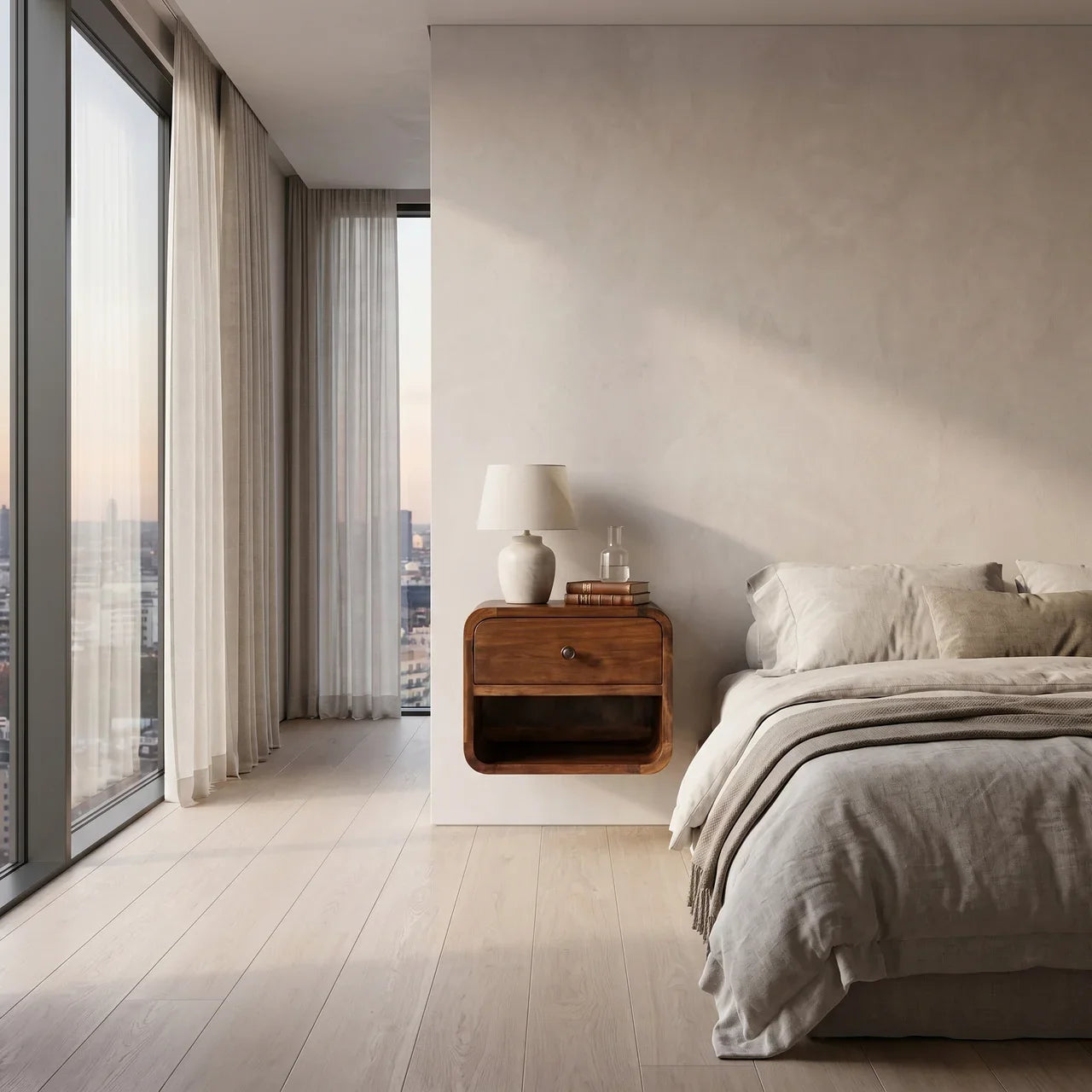 Mini Curve Floating nightstand