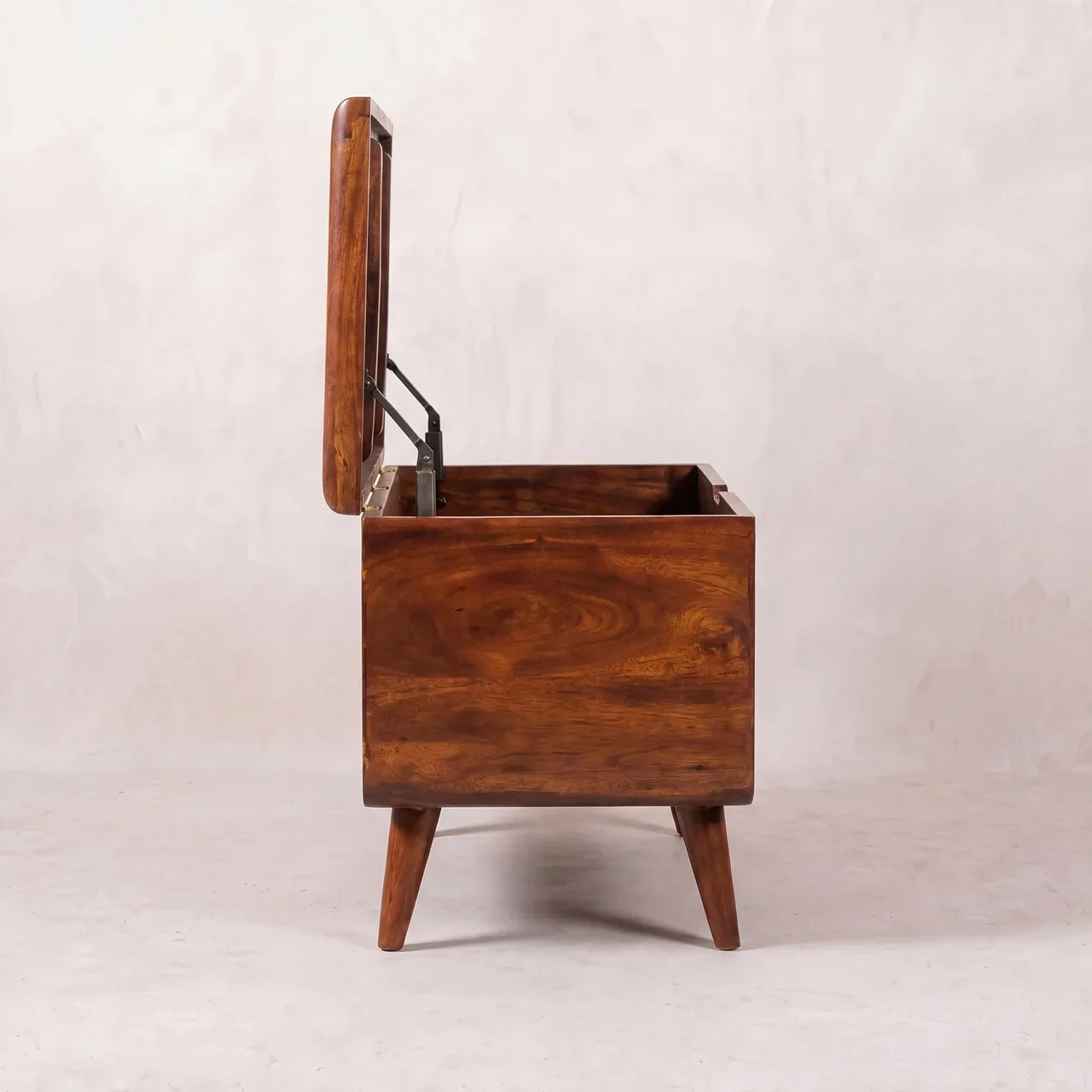 Curved Chestnut Blanket Box