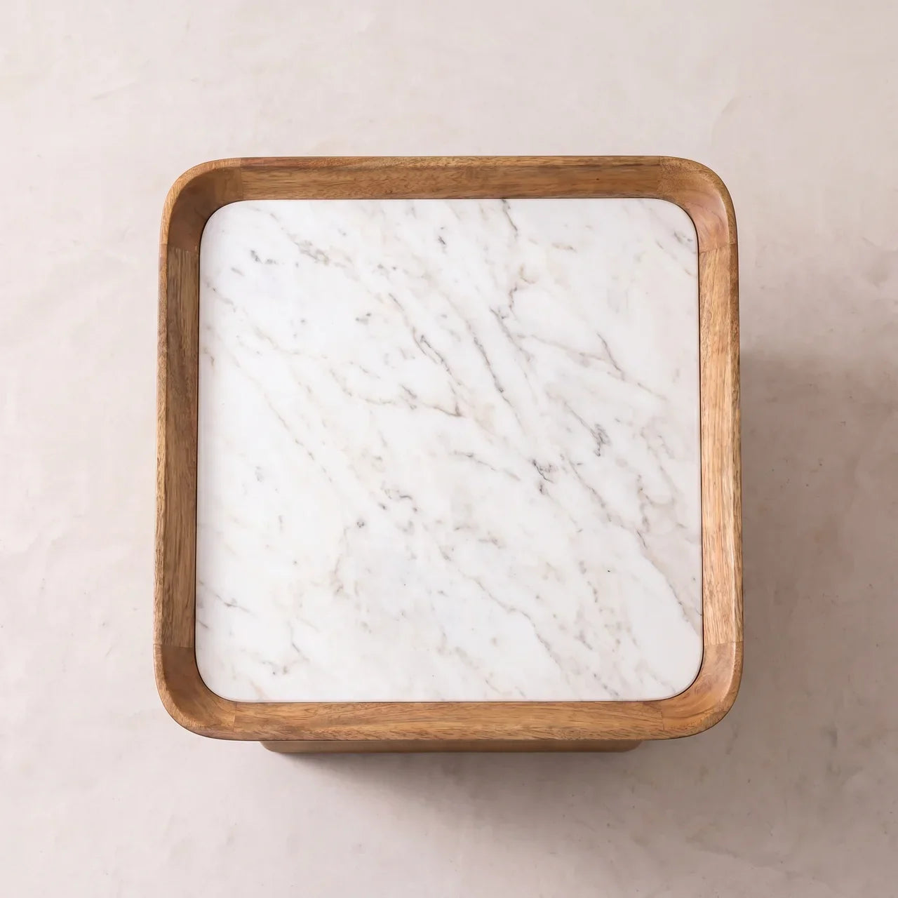 Marble Top Chatai Coffee Table
