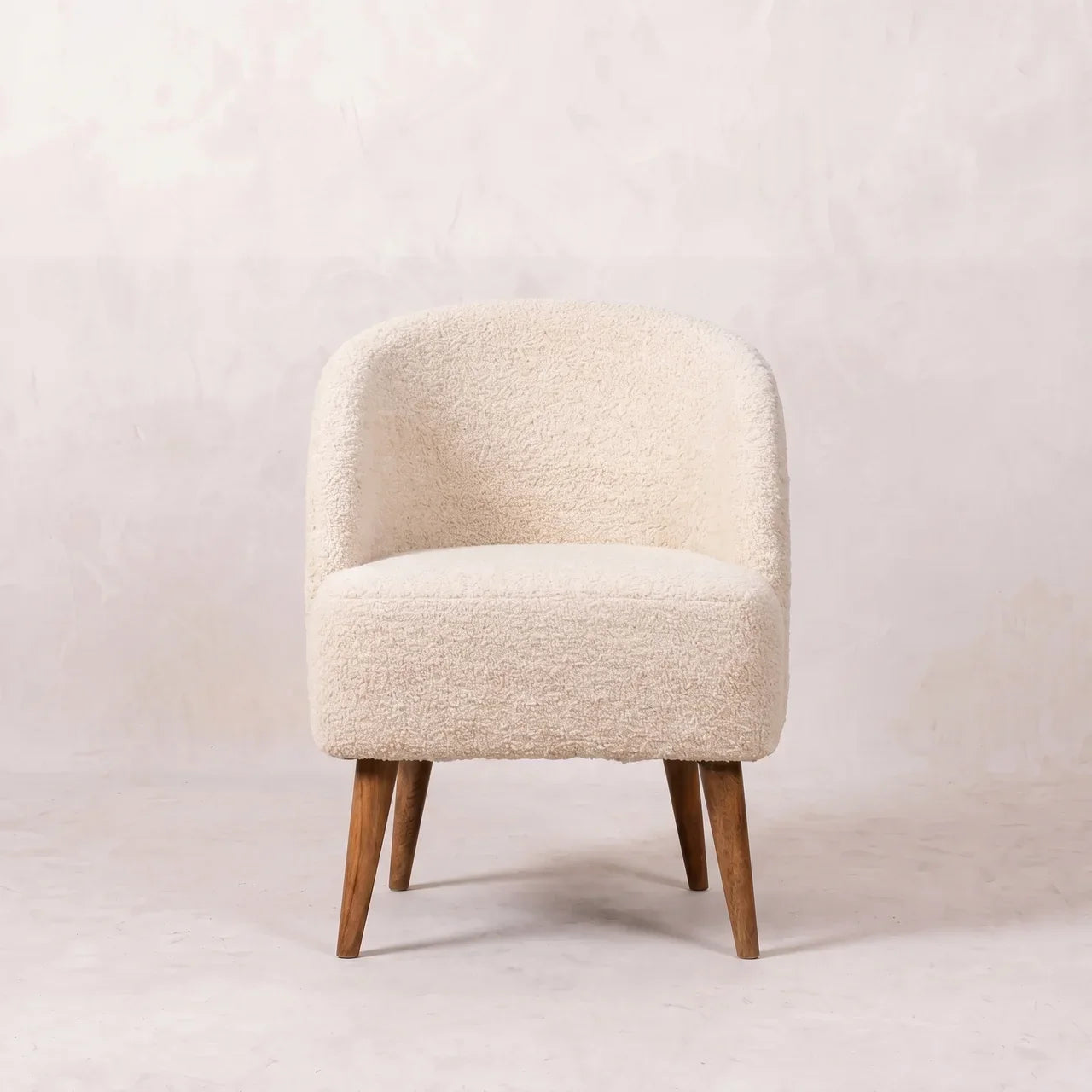 Cream Boucle Tub Chair