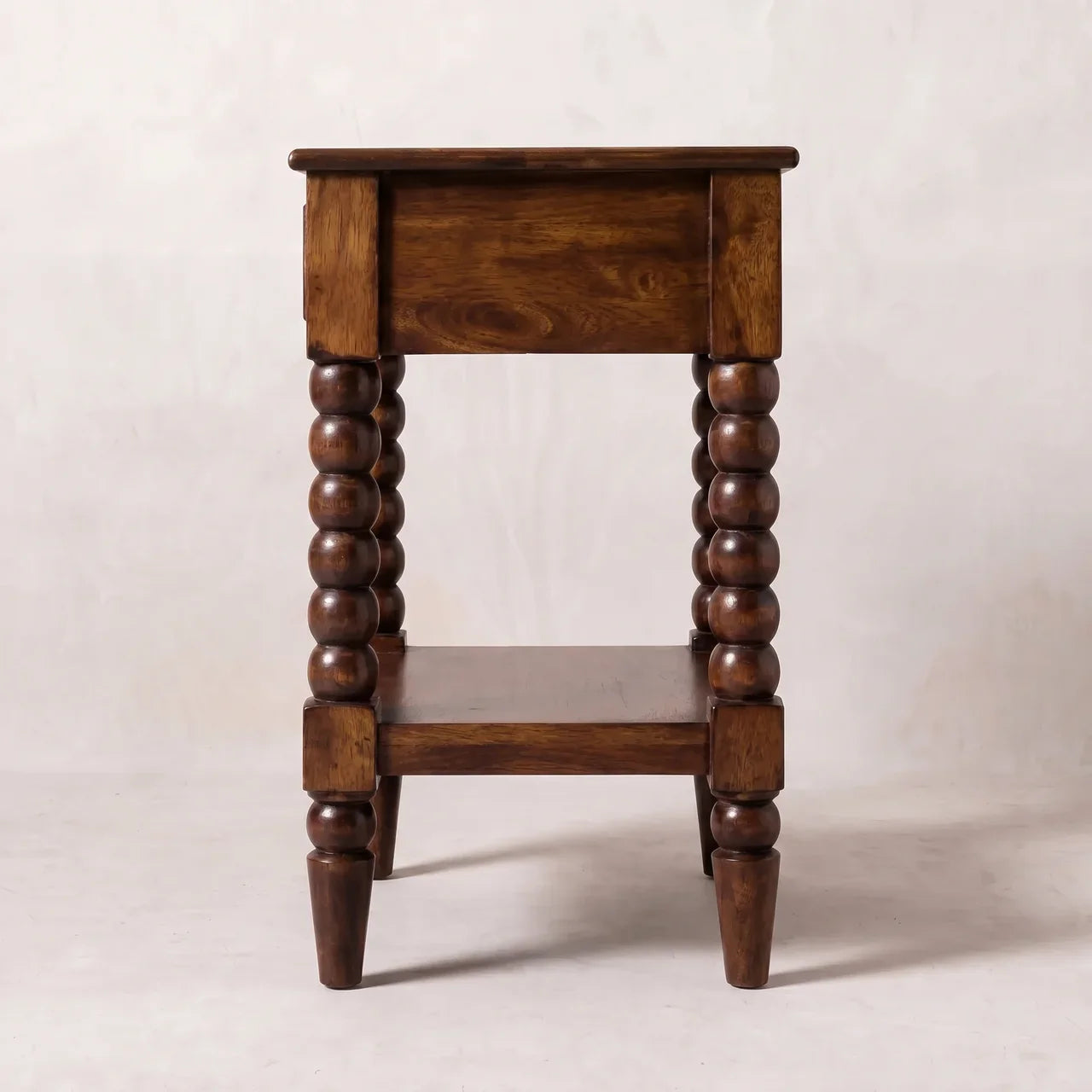 Solid Wood Chestnut One Drawer Side Table