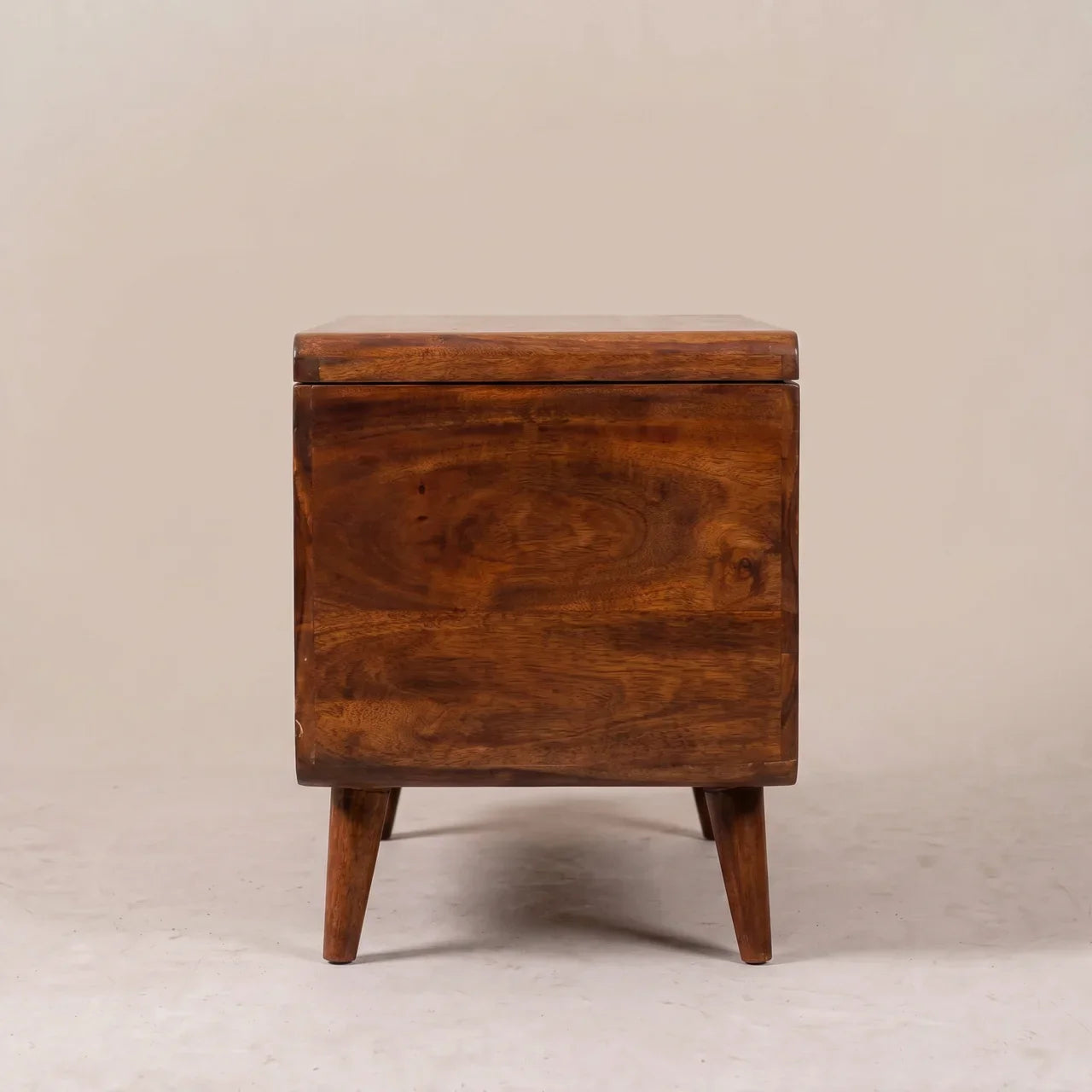Curved Chestnut Blanket Box