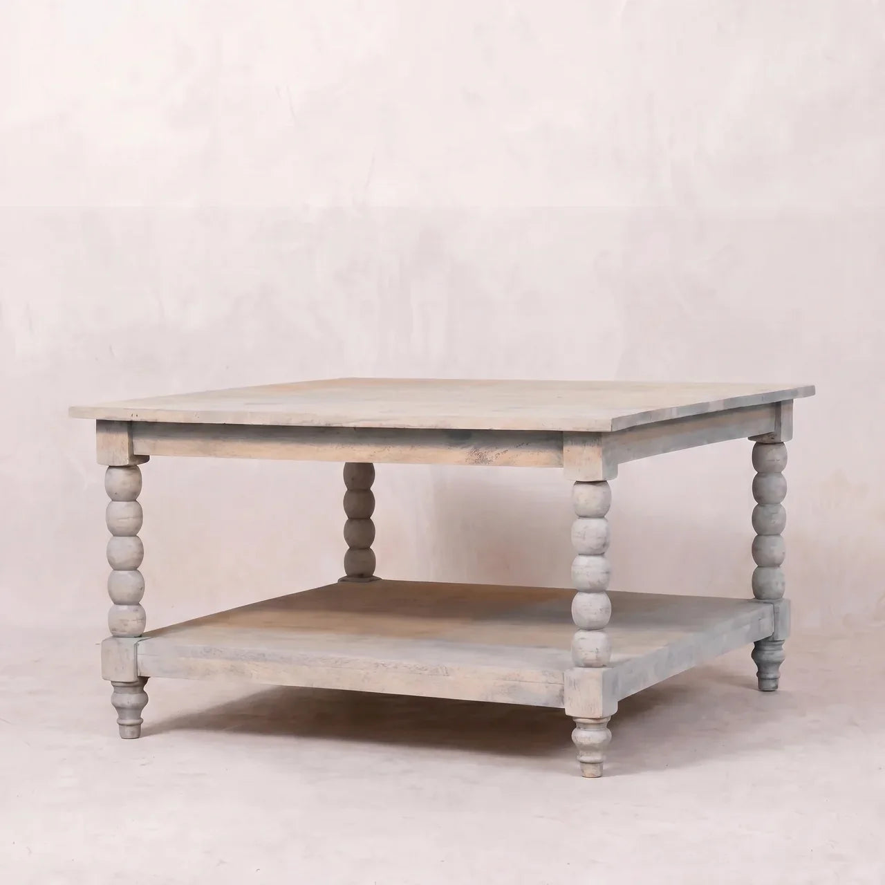 Spindle Acid Wash Coffee Table