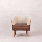 Boucle Cream Buffalo Armchair