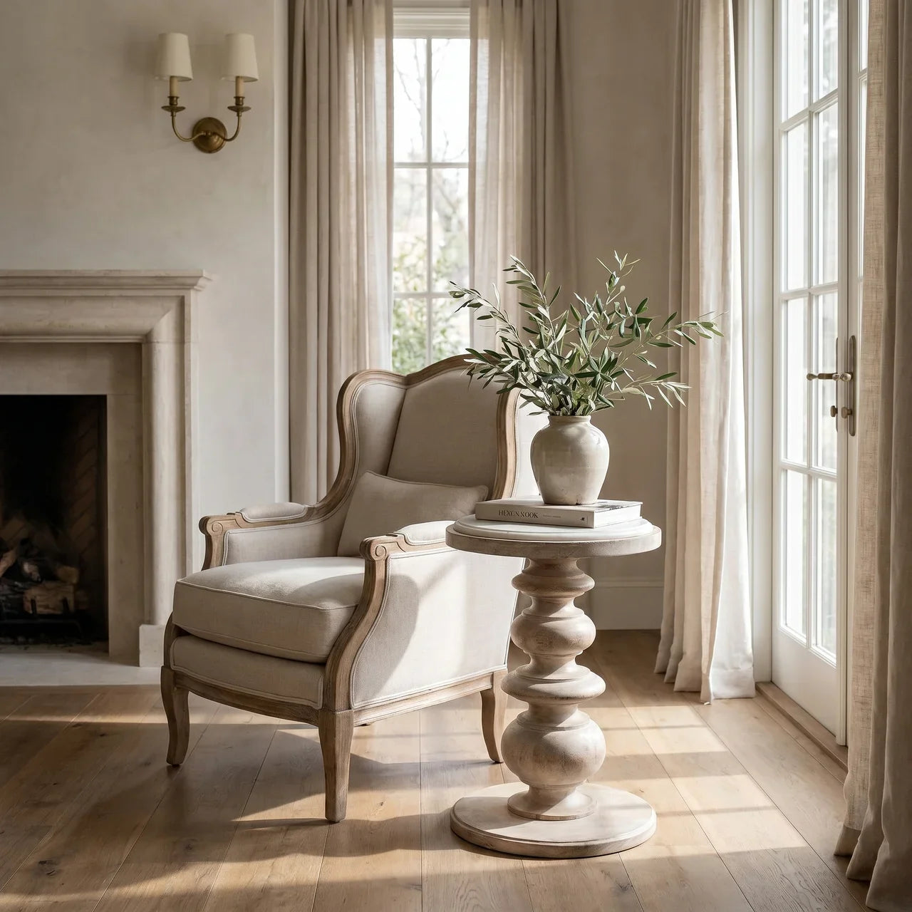 The Bellis Marble Accent Table